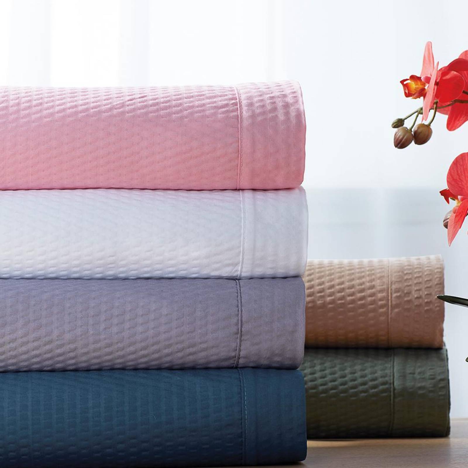 Hogar Juego de sabanas CONFORT, tamaño King Size, Tabaco 