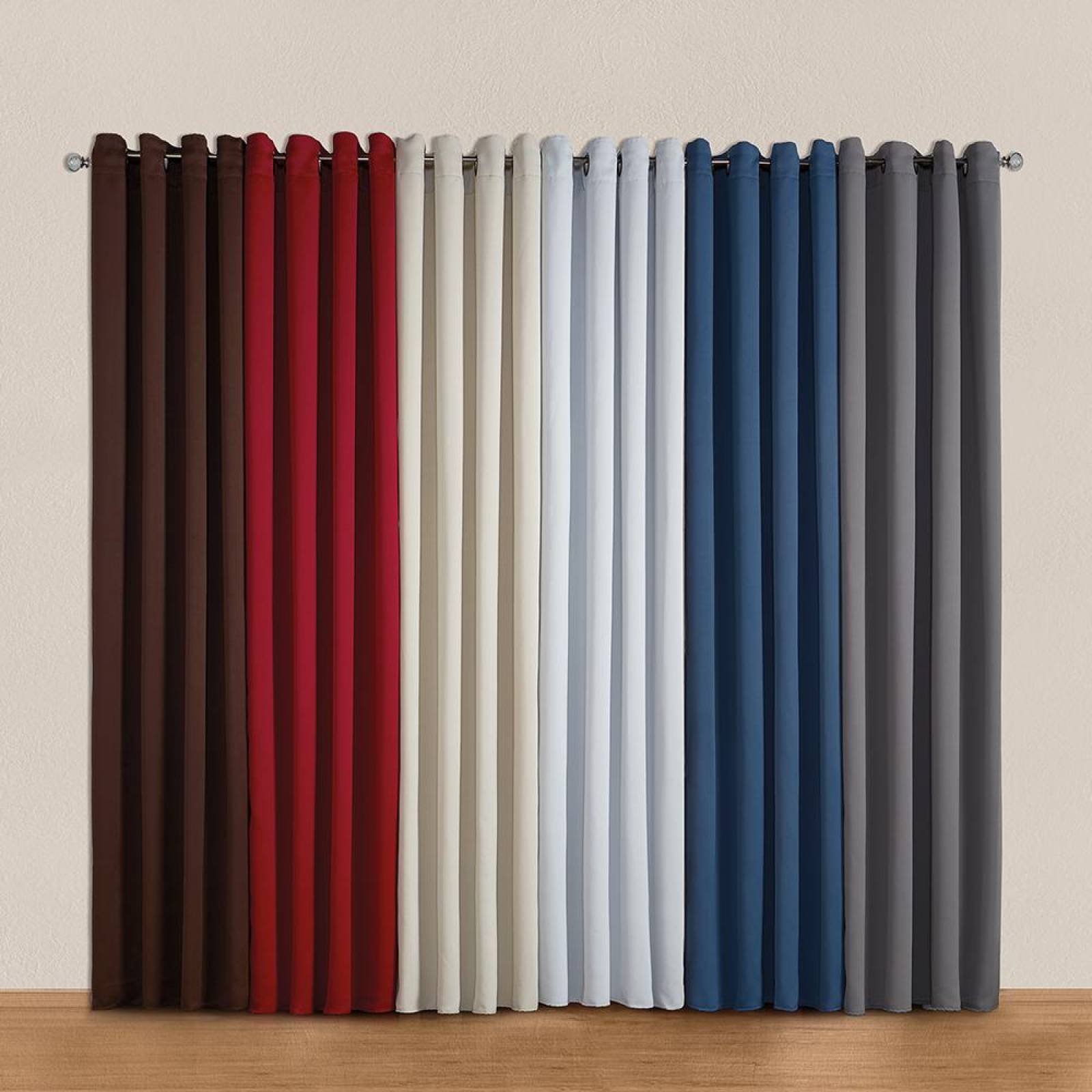 Cortinas Argollas Chocolate Oscuridad total Mantén temperatura