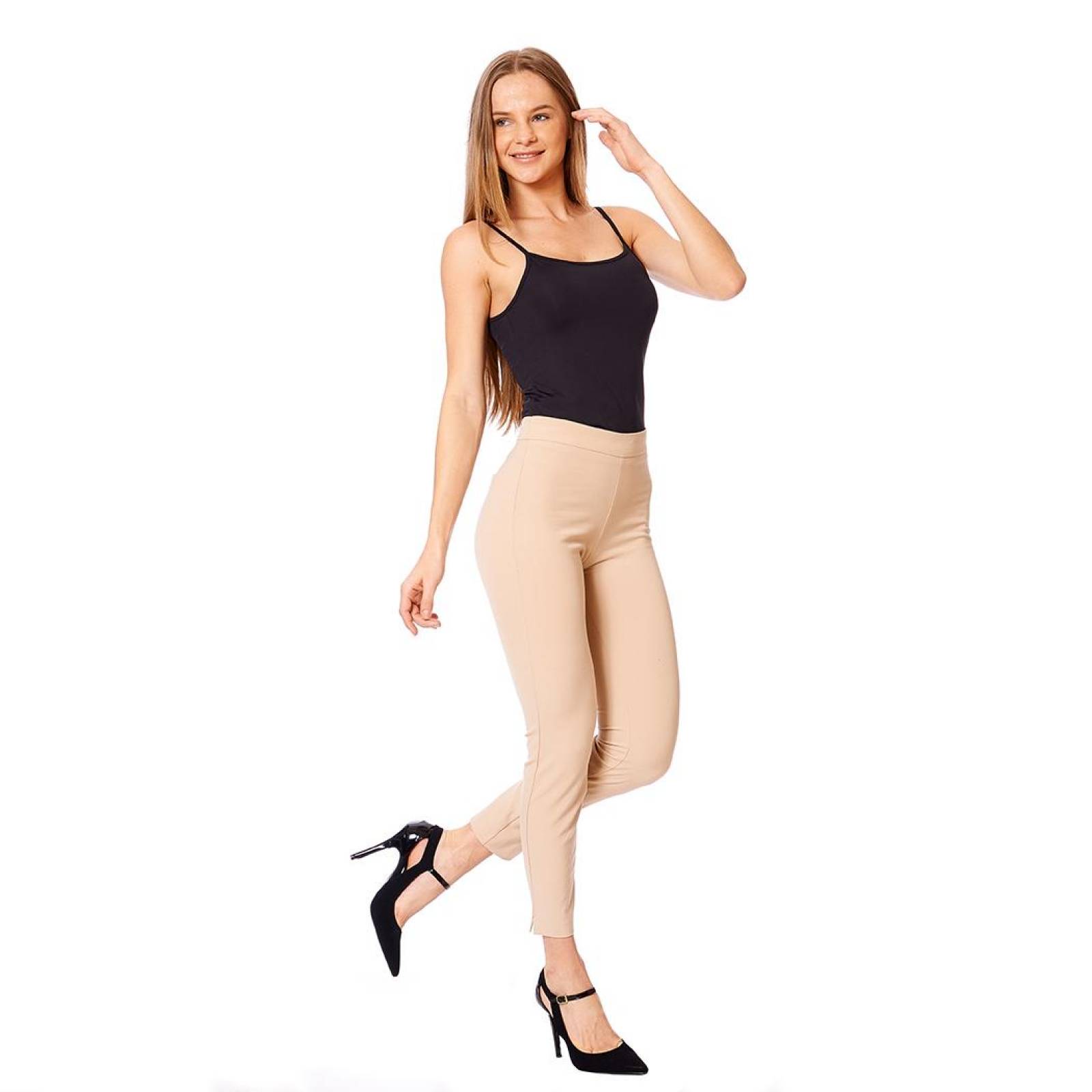 Pantalón Vestir Formal Casual Mujer Stretch Kakhy 
