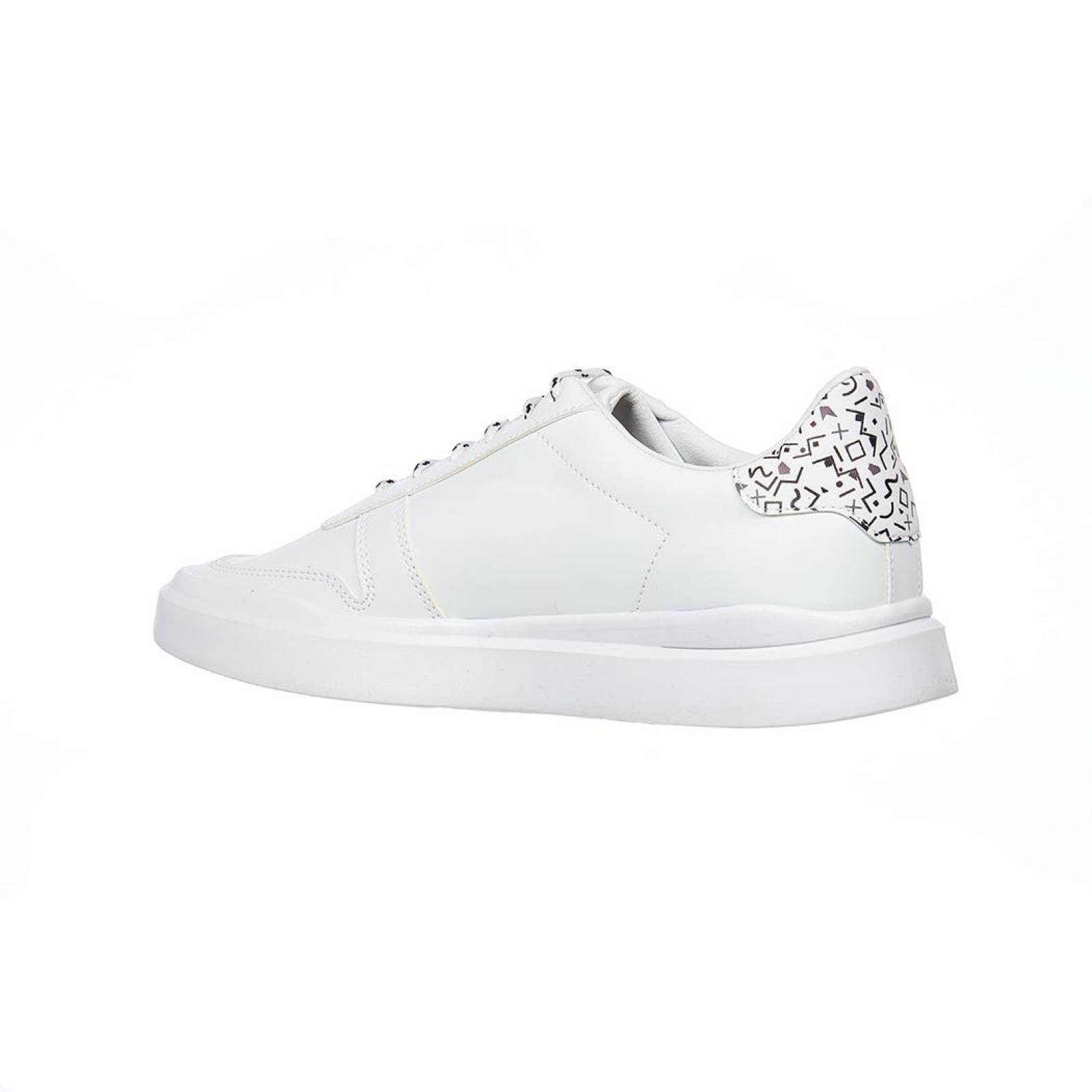 Tenis Blancos Moda Casual Urbano Hombre Tipo Piel 