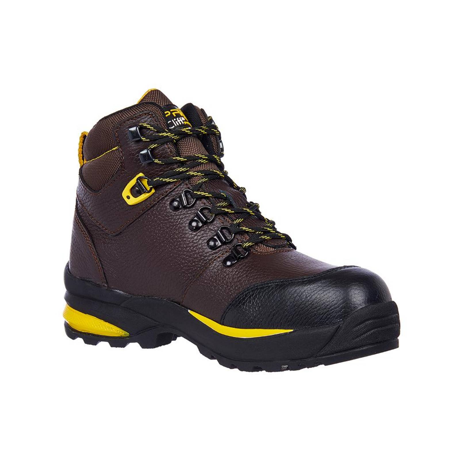 Bota Industrial Casquillo Poliamida Resistente Piel Caoba 