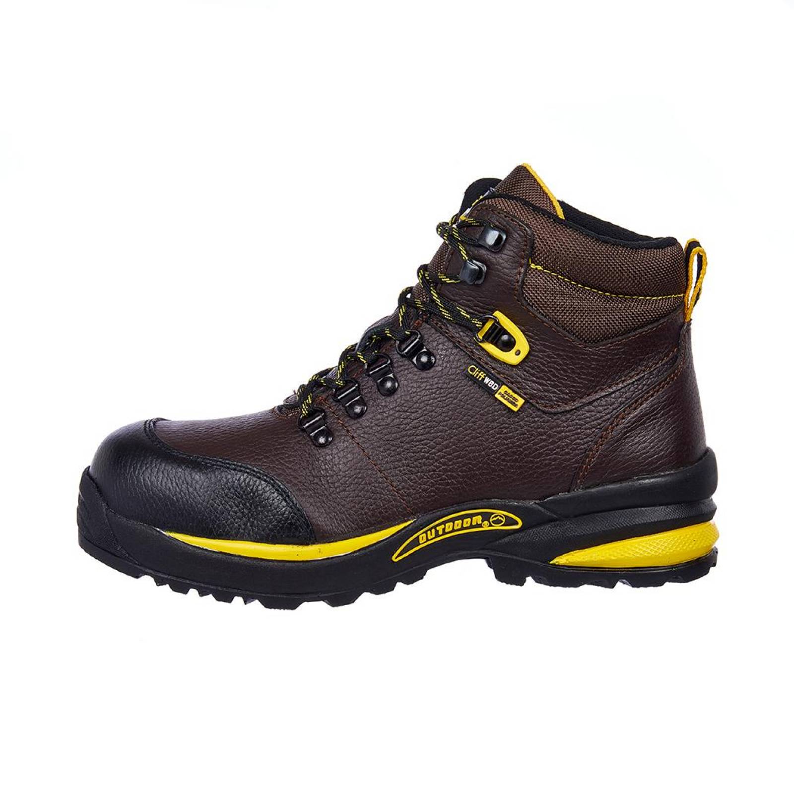 Bota Industrial Casquillo Poliamida Resistente Piel Caoba 
