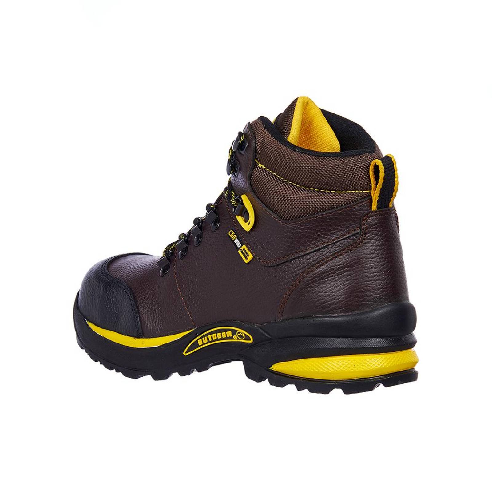 Bota Industrial Casquillo Poliamida Resistente Piel Caoba 