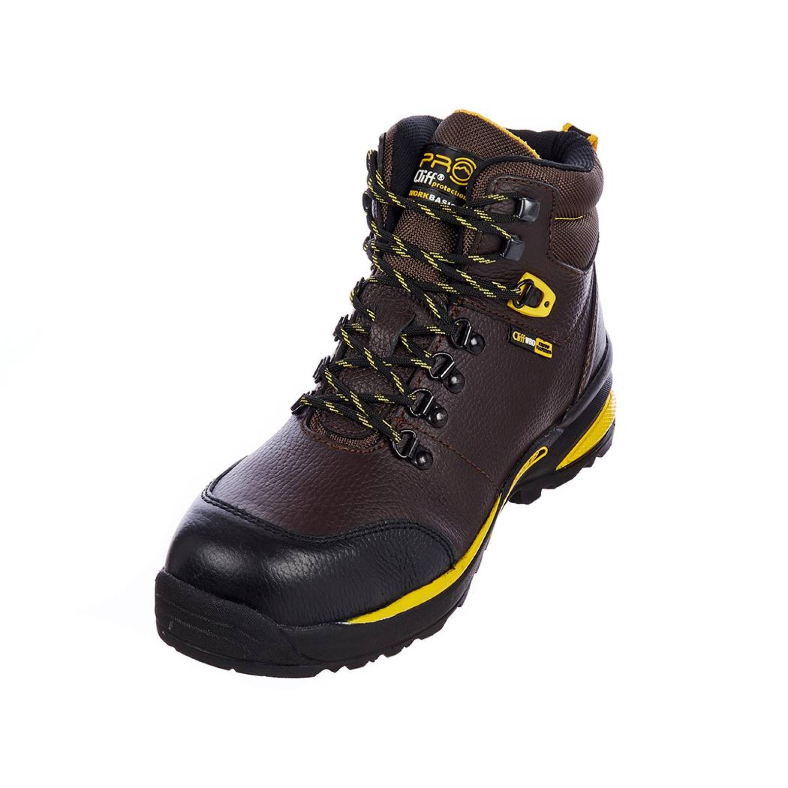 Bota Industrial Casquillo Poliamida Resistente Piel Caoba 