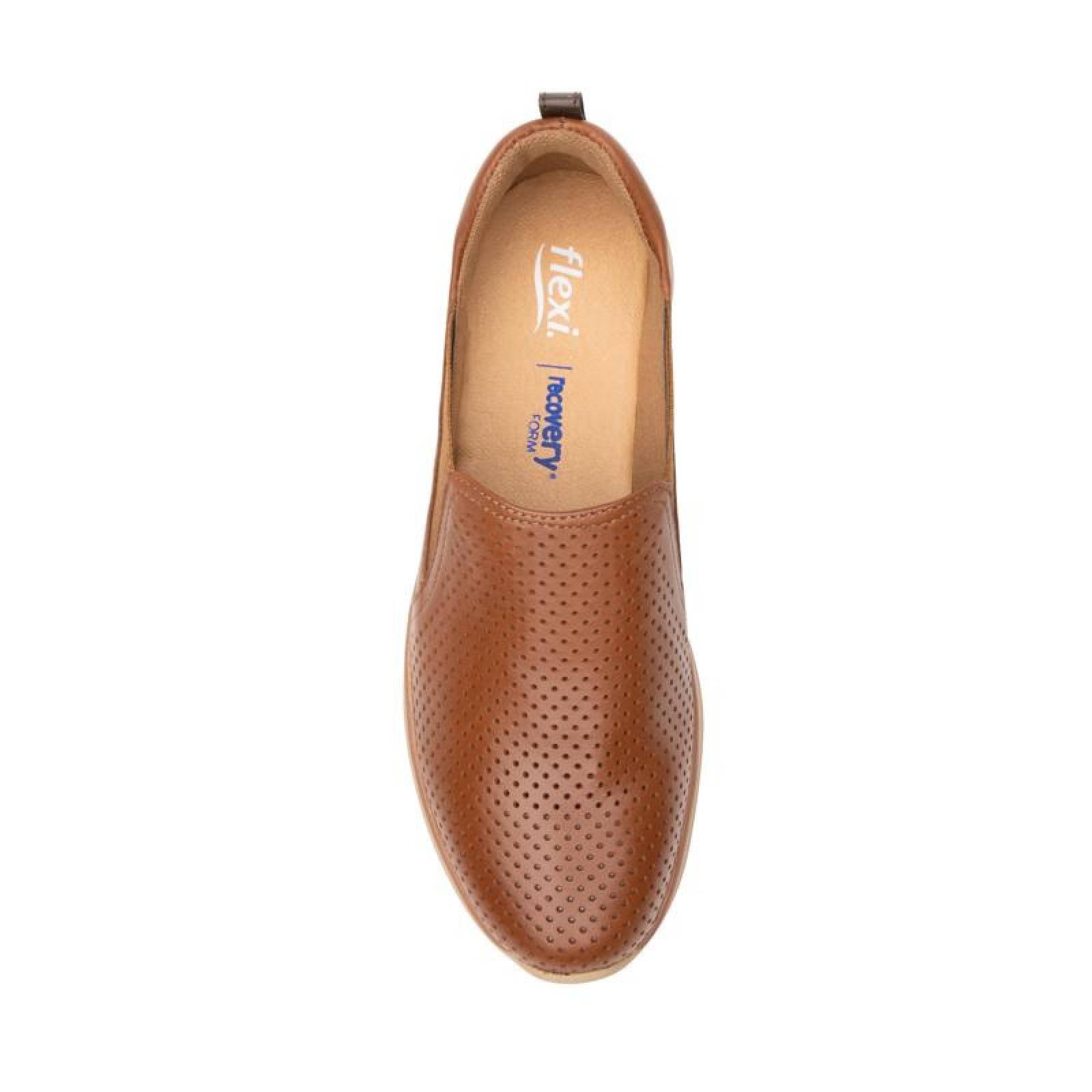 Zapato Sneaker Flexi Mujer Estilo 107601 Negro Piel Confort 