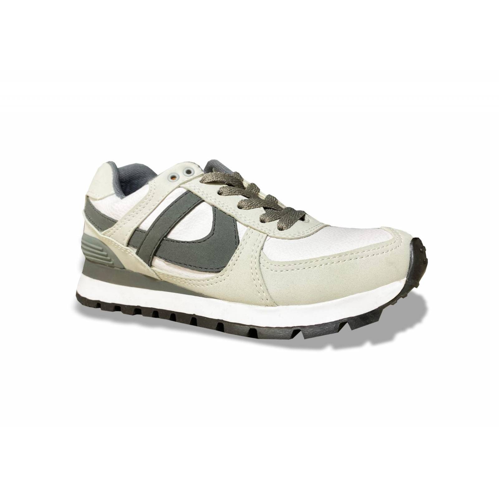 Tenis Panam Hombre Mujer Casuales Textil Blanco Cómodo