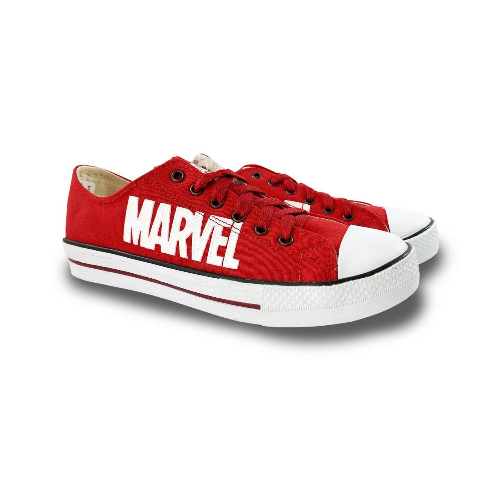 Tenis Panam Edición Marvel Hombre Mujer Casual Textil Rojo