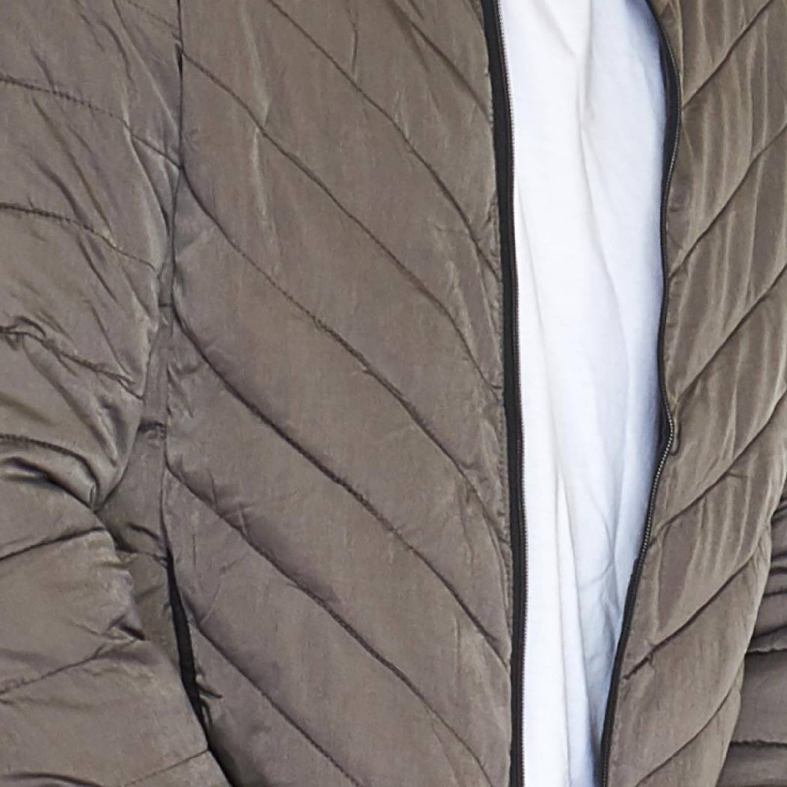 Chamarra Para Hombre Casual Básica Gris Slim Fit Cómoda 