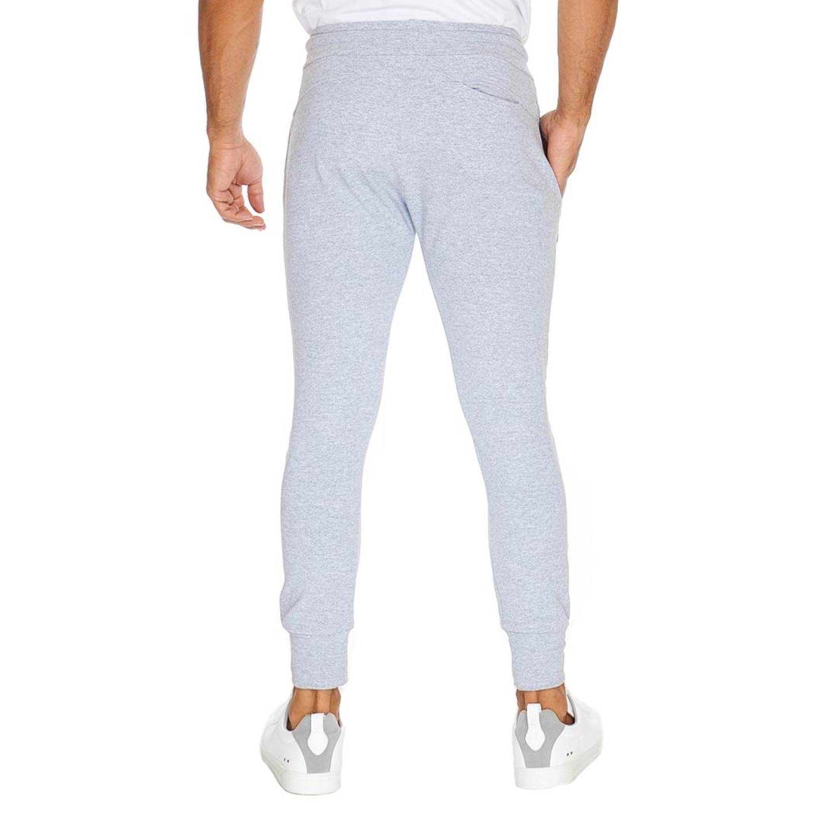 Jogger Hombre Pants Deportivo Slim Fit Suave Gris Cómodo 