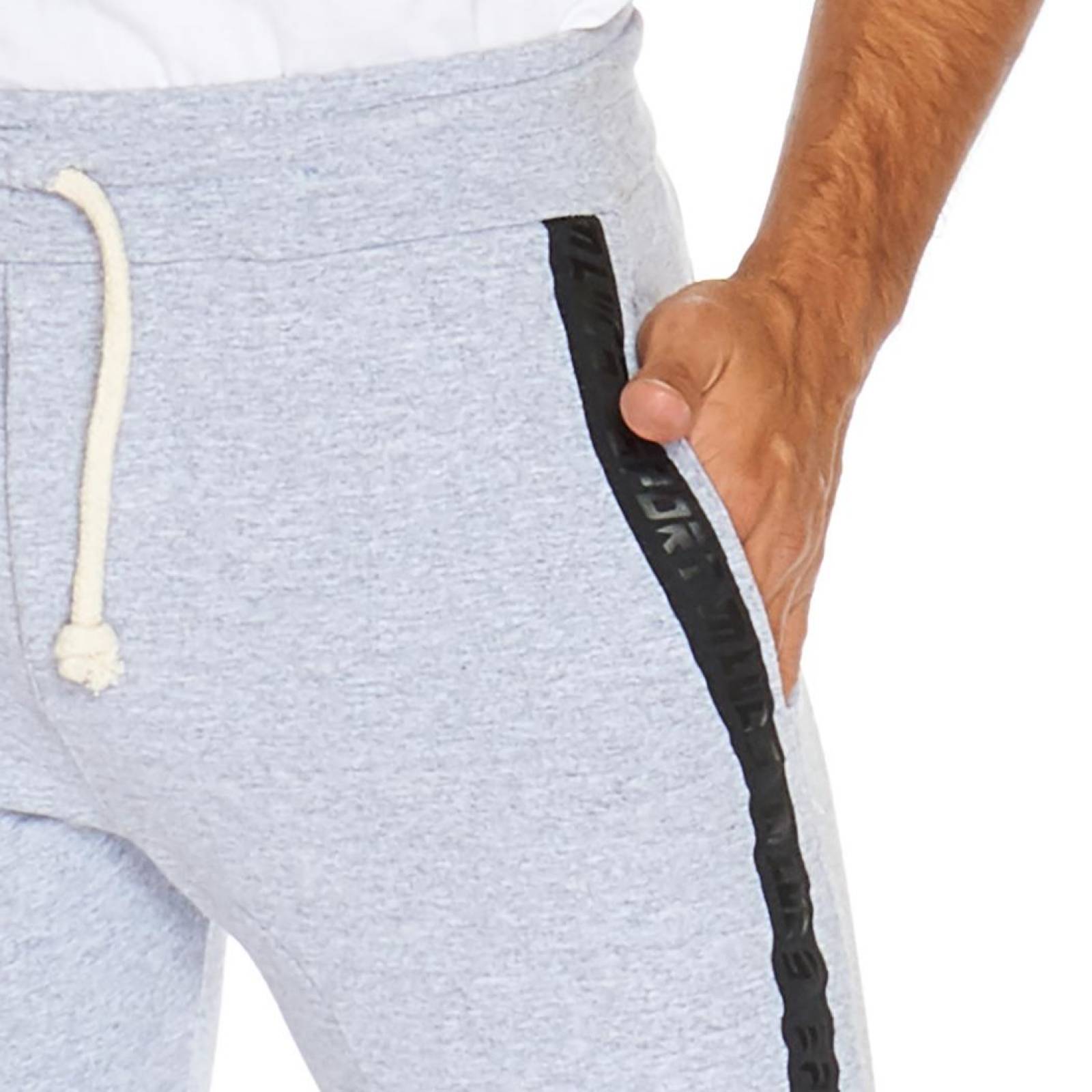 Jogger Hombre Pants Deportivo Slim Fit Suave Gris Cómodo 