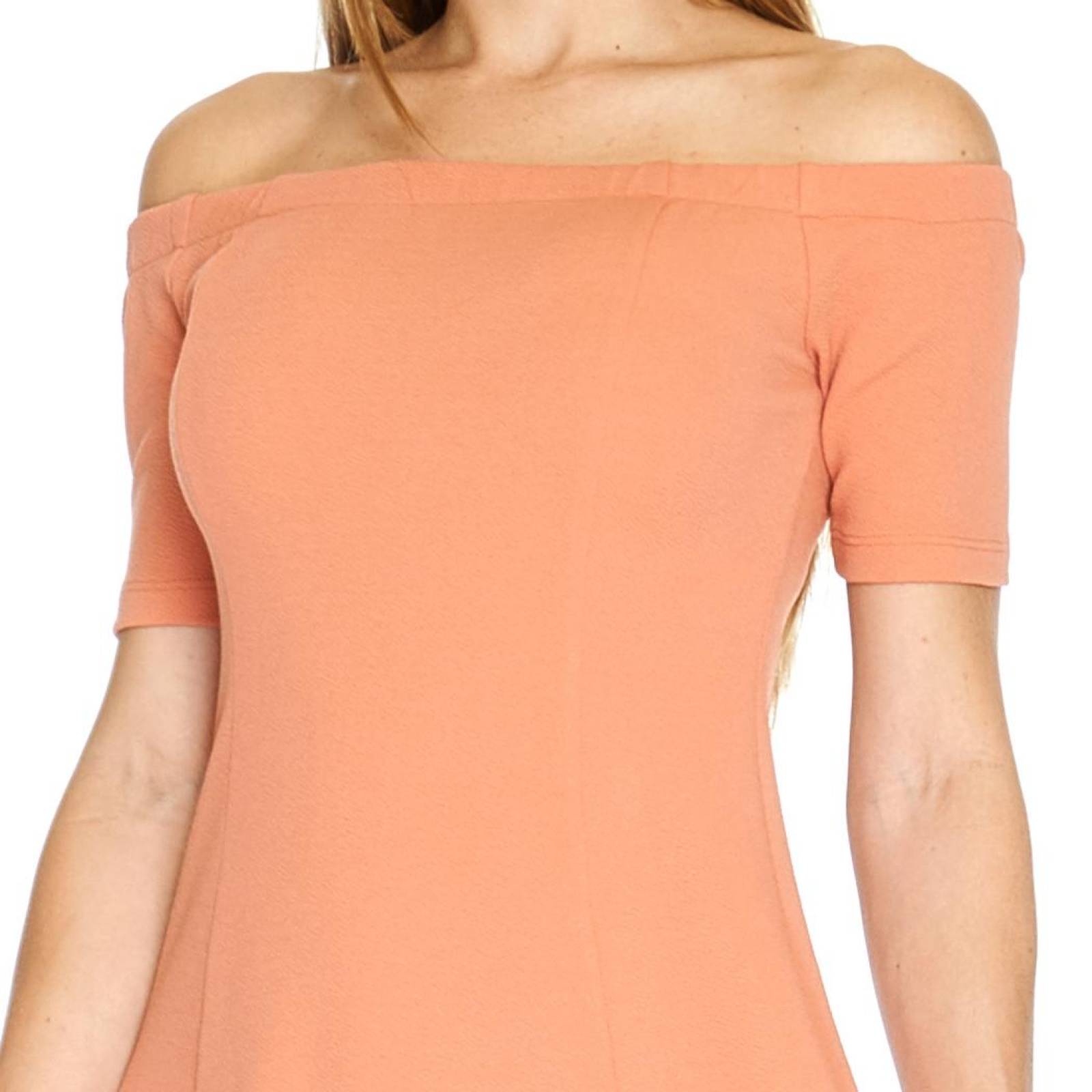 Vestido hombros descubiertos Para Mujer Corto Casual Shedron 