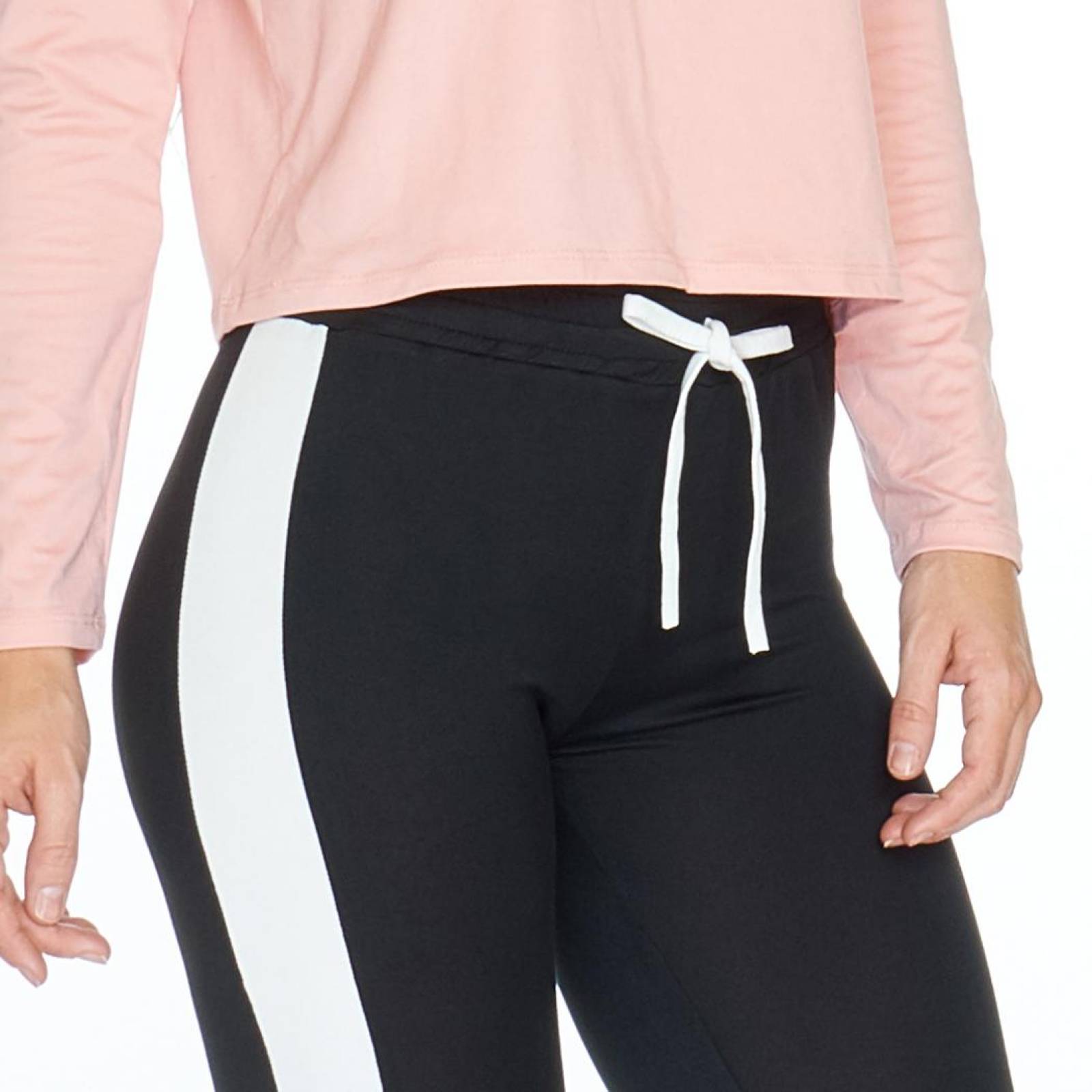 Conjunto Pants Blusa Para Mujer Casual Deportivo Negro 