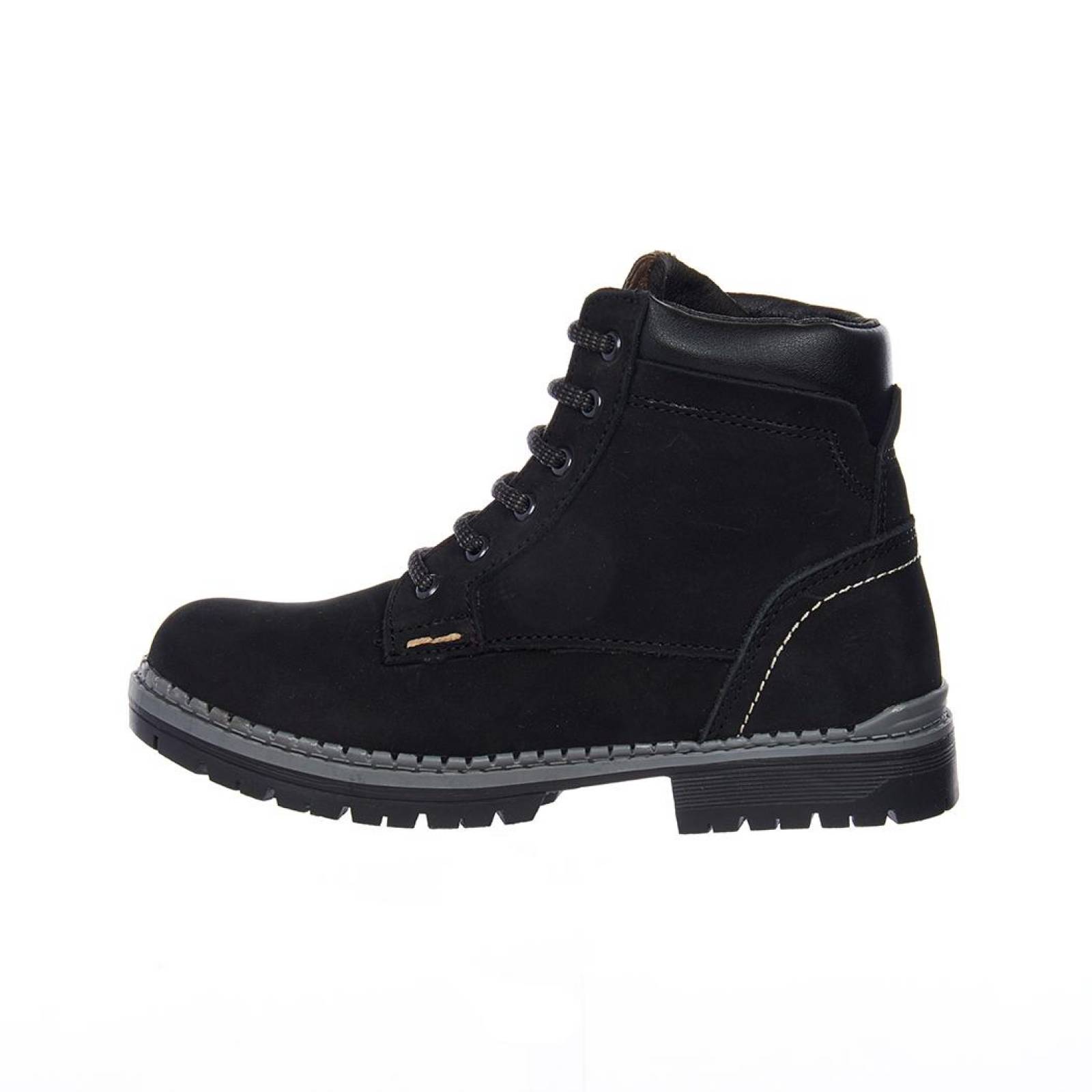 Botines Casuales Moda Mujer/Juveniles Agujetas Nobuck Negro 