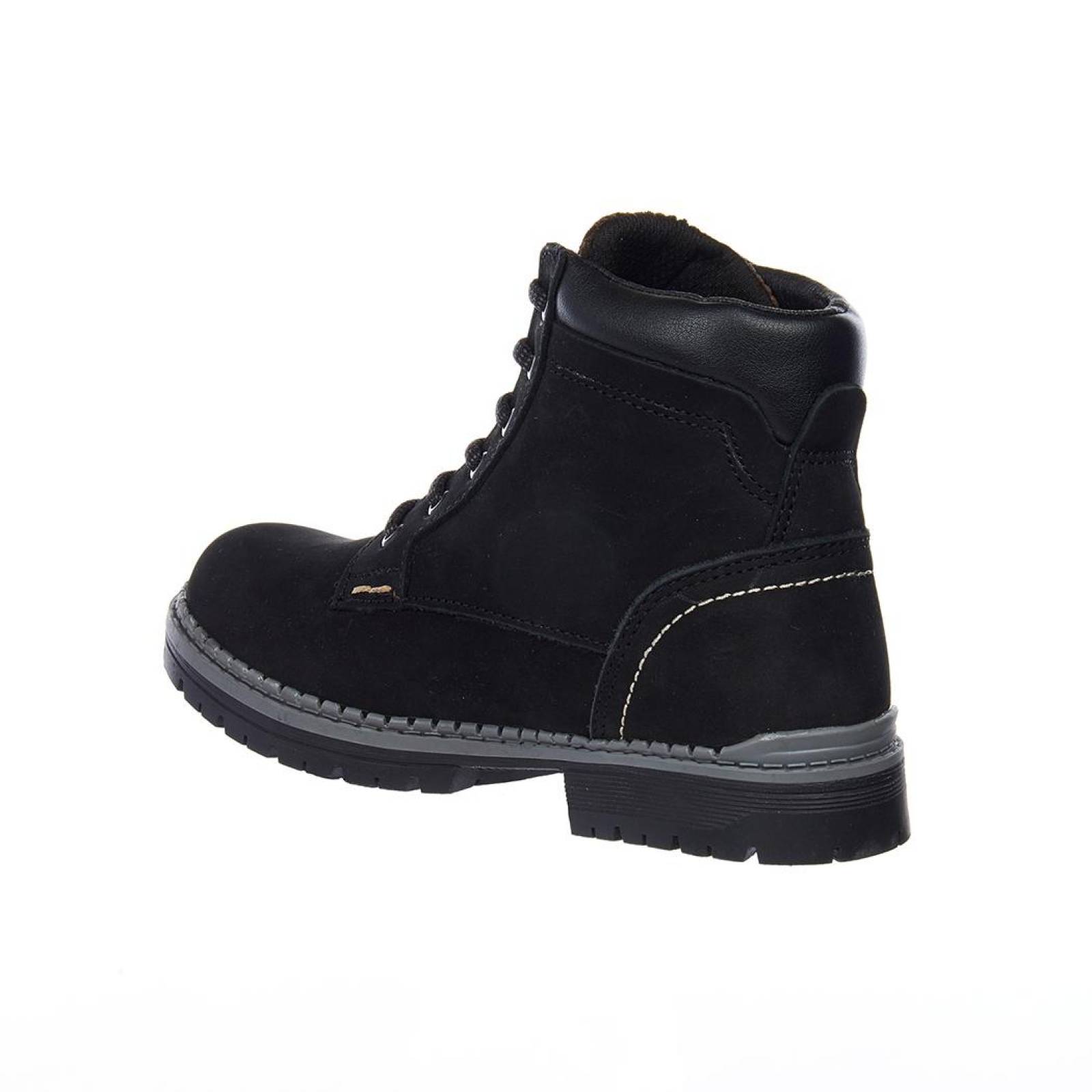 Botines Casuales Moda Mujer/Juveniles Agujetas Nobuck Negro 