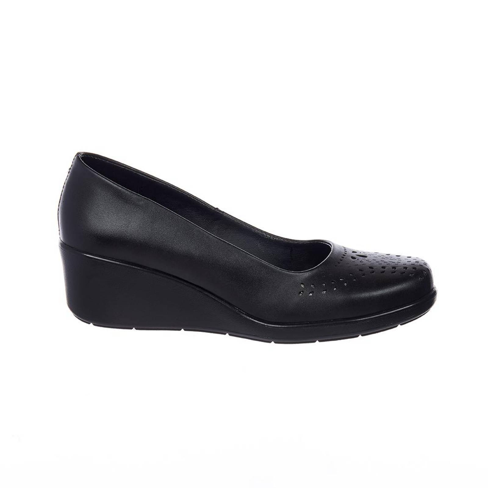 Zapato Con Plataforma Mujer Casual Tipo Piel Cómodo 