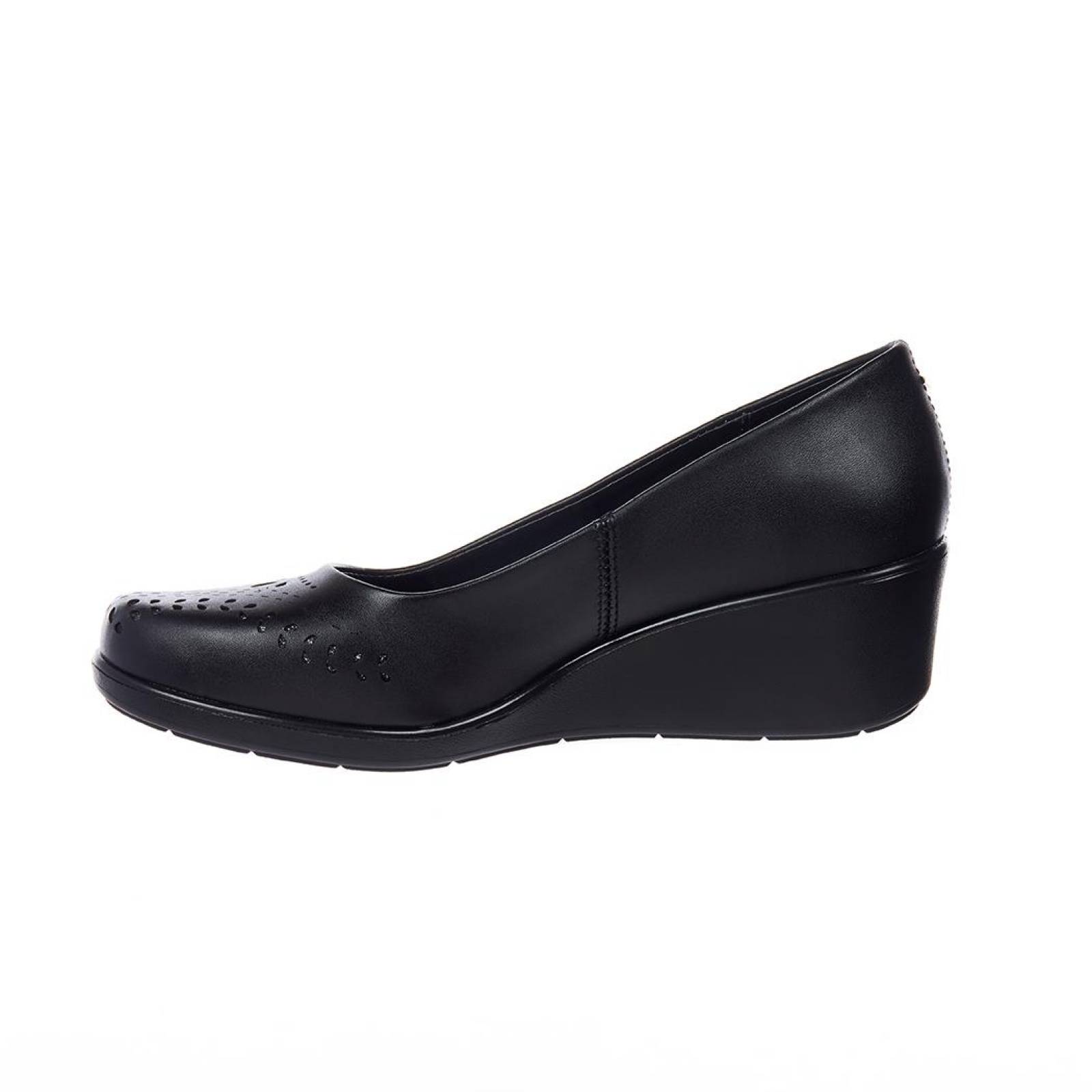 Zapato Con Plataforma Mujer Casual Tipo Piel Cómodo 