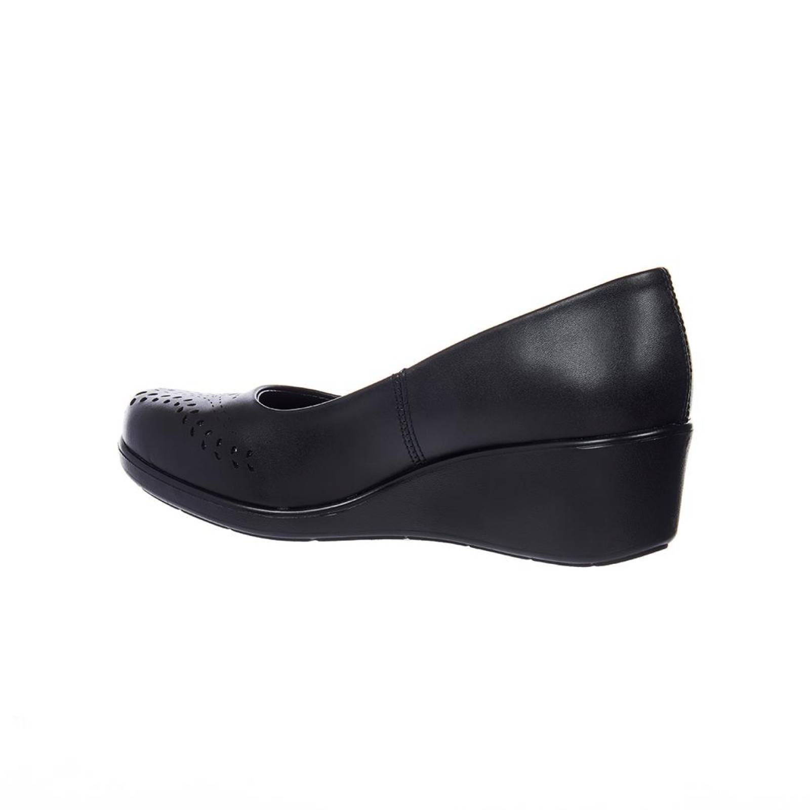 Zapato Con Plataforma Mujer Casual Tipo Piel Cómodo 