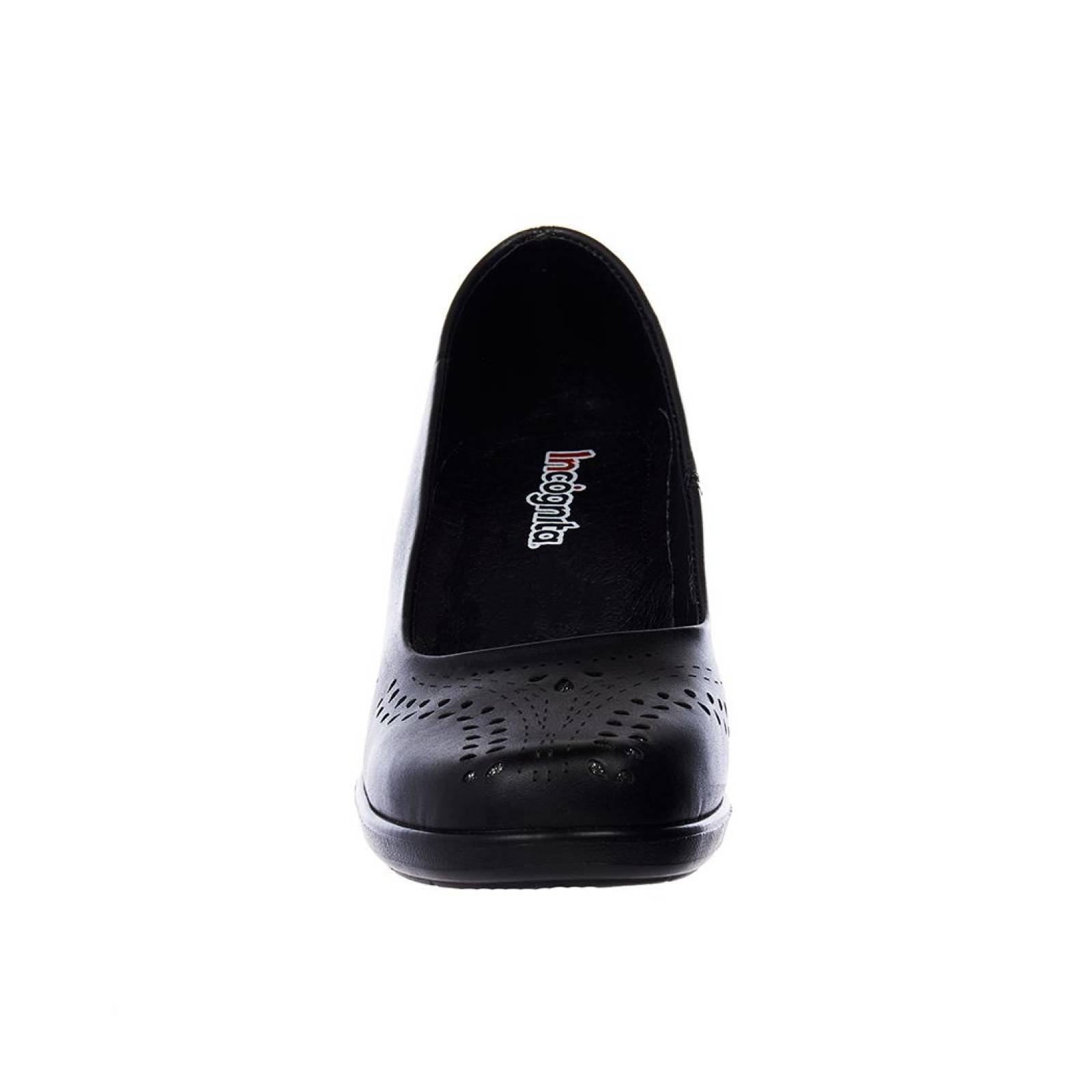 Zapato Con Plataforma Mujer Casual Tipo Piel Cómodo 