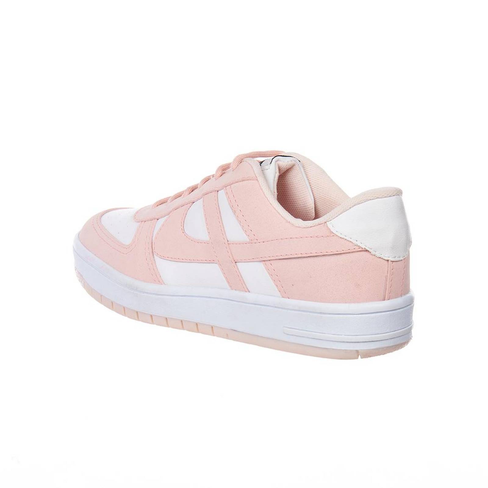 Tenis Panam Mujer Juvenil Tipo Piel Rosa Casuales 