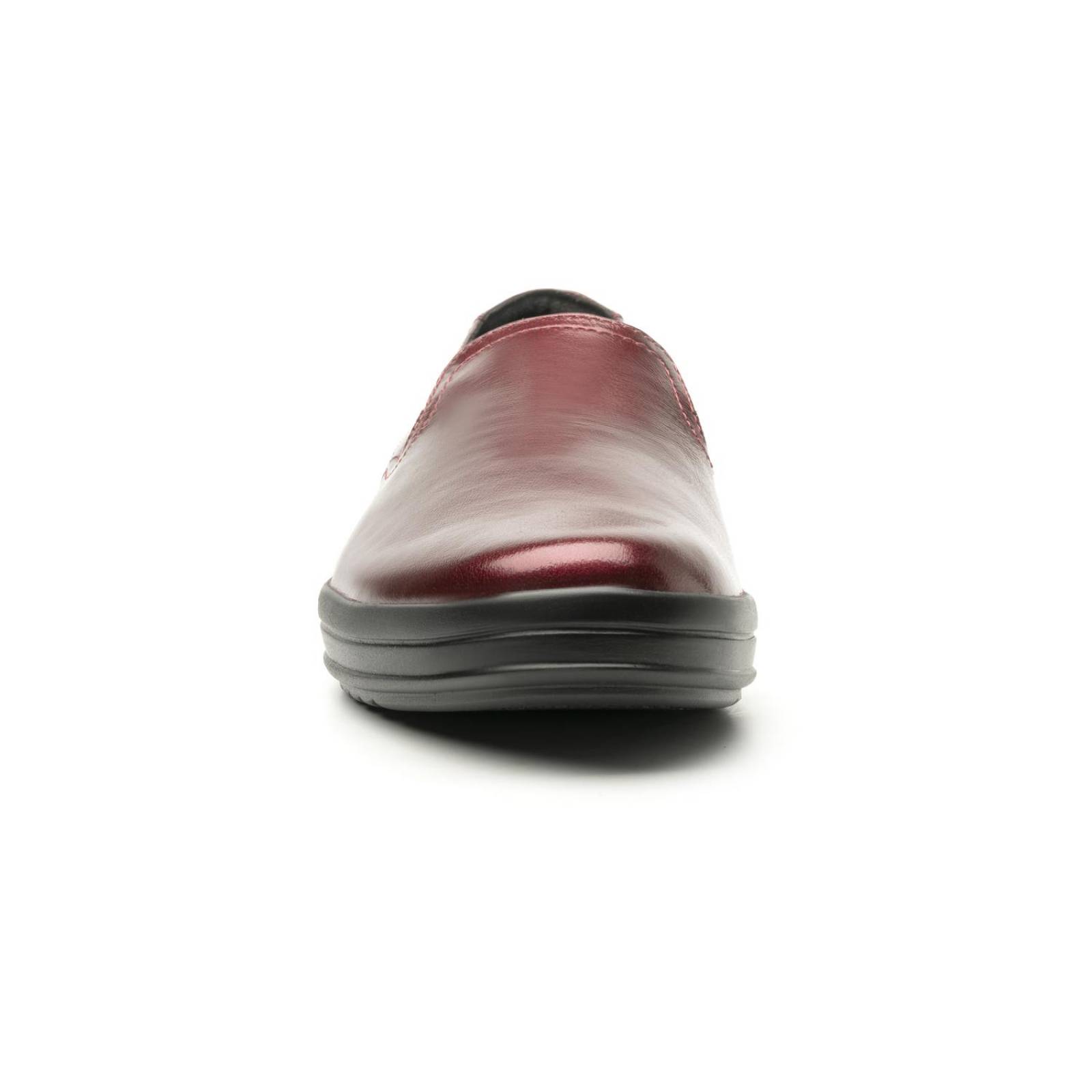 Zapato Flexi Para Mujer De piso Casual 109402 Charol Vino 