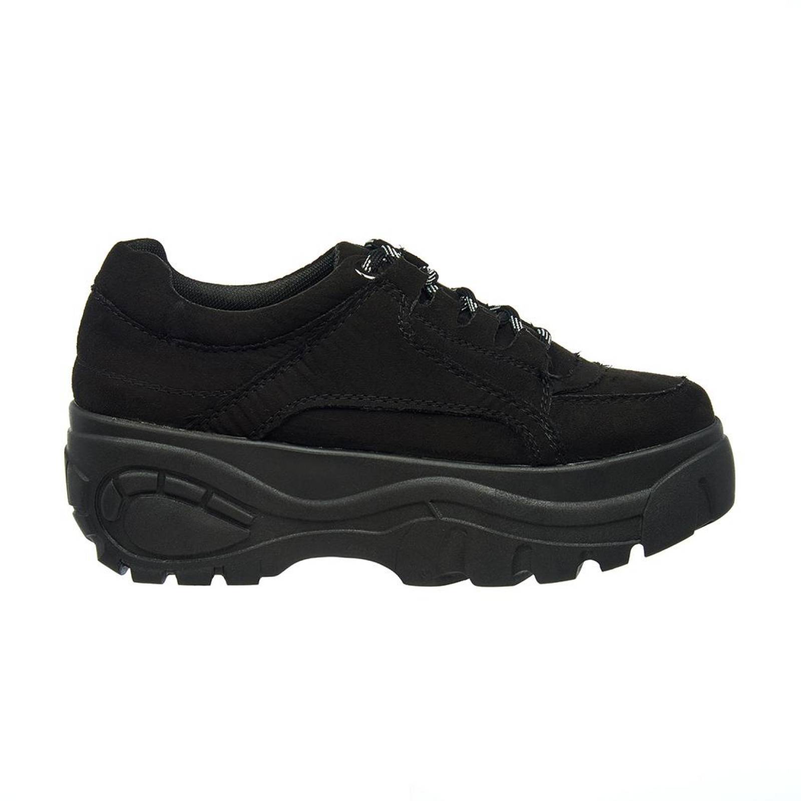 Tenis Chunky Con Plataforma Mujer Negros Casuales 