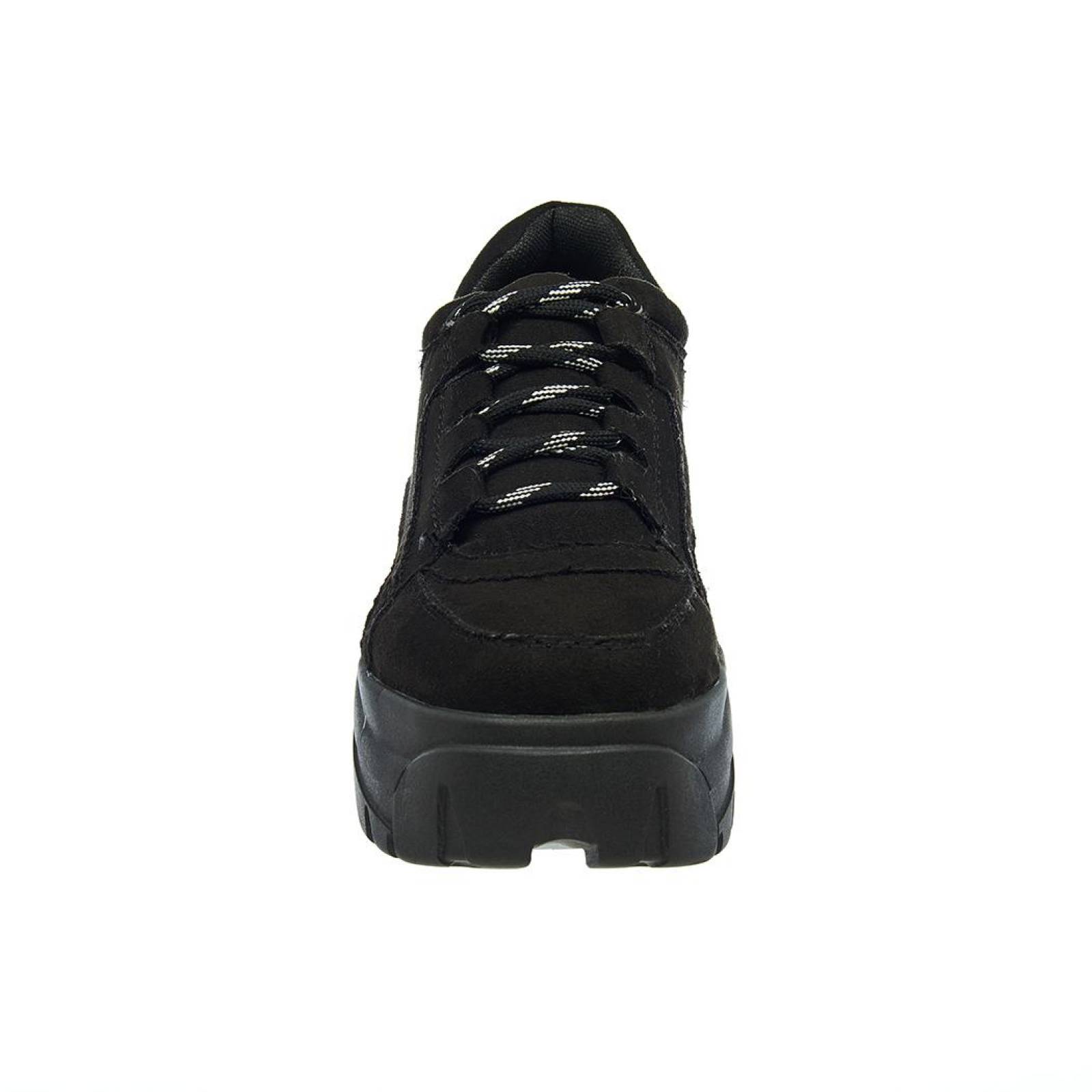 Tenis Chunky Con Plataforma Mujer Negros Casuales 