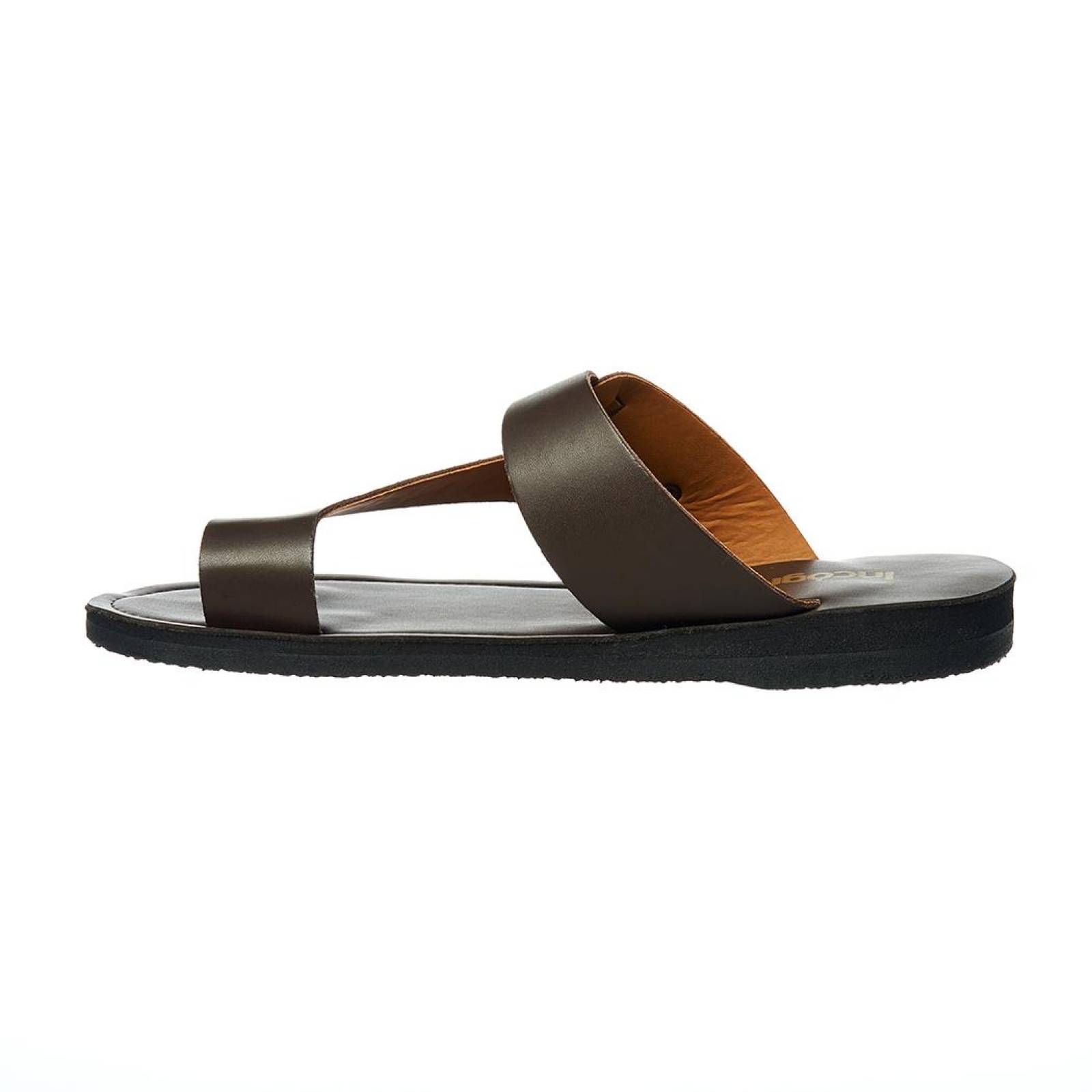 Sandalia Huarache Hombre Moda Casual Cómoda Tipo Piel Café