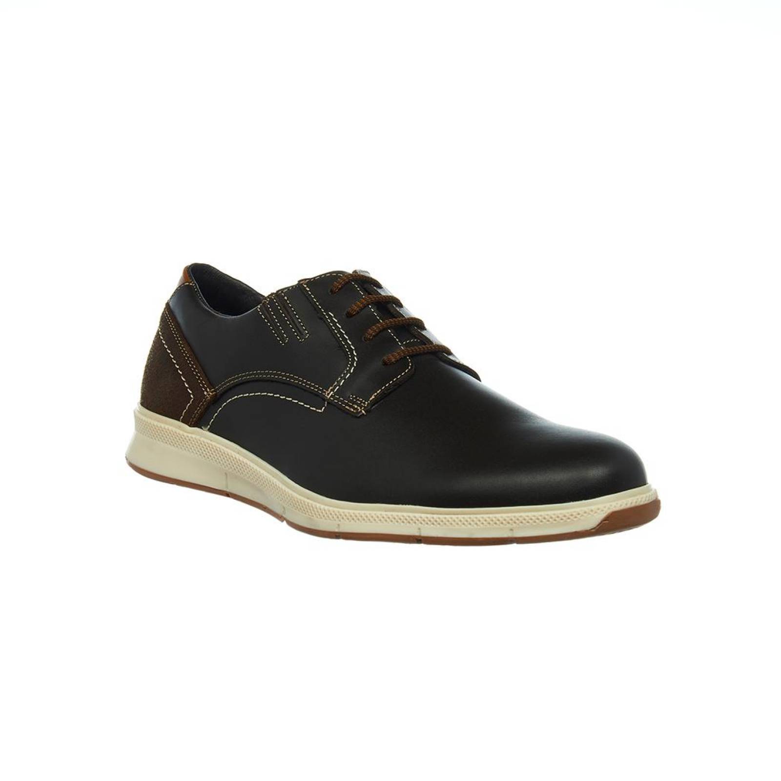 Zapato Oxford Hombre Moda Casual Confort Piel Chocolate 