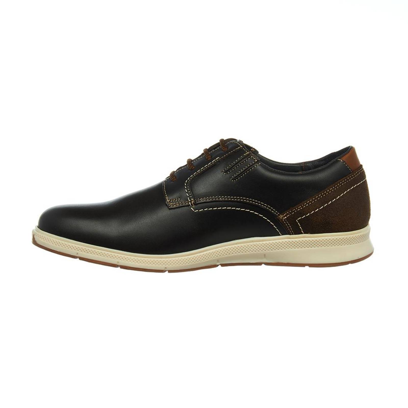 Zapato Oxford Hombre Moda Casual Confort Piel Chocolate 