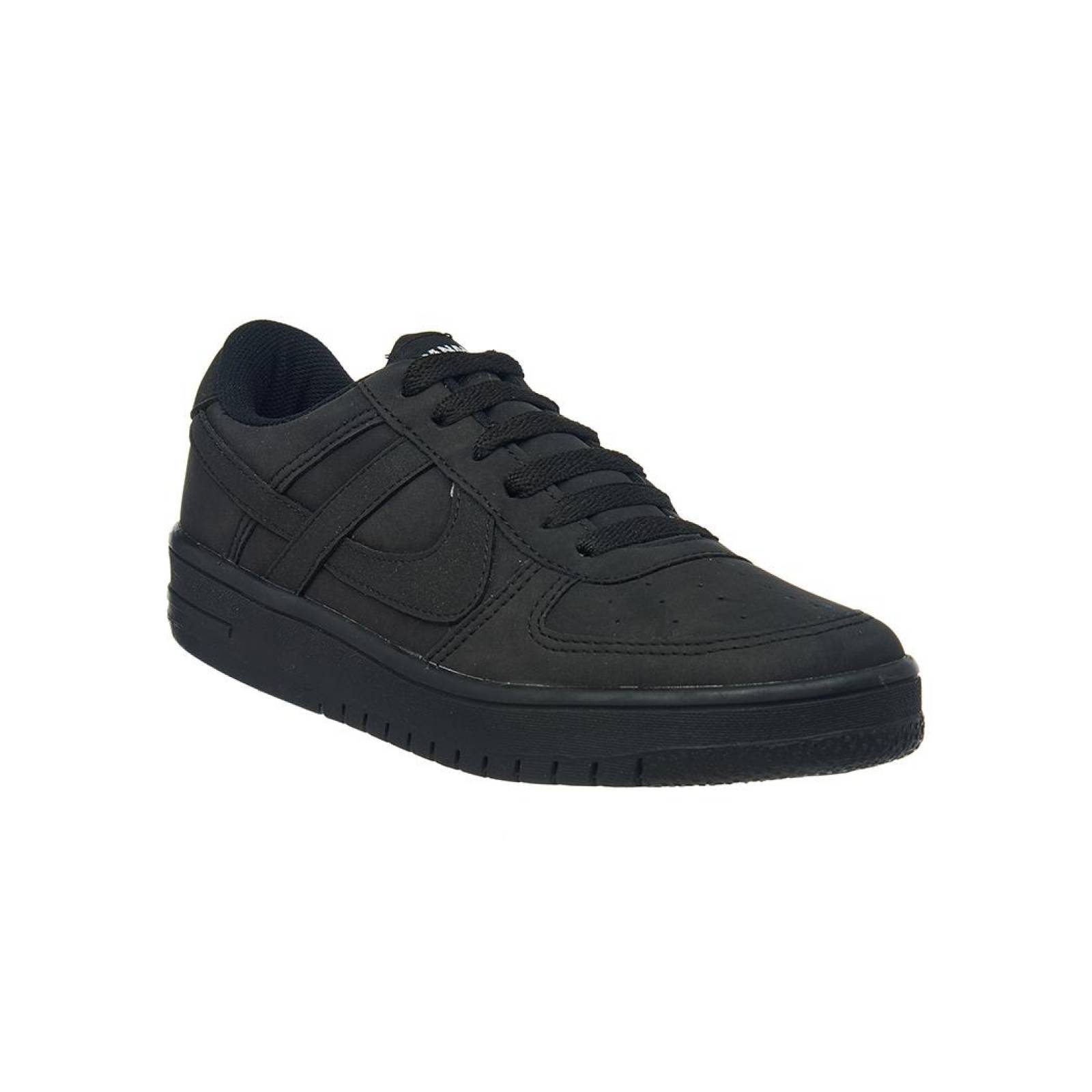 Tenis Panam Hombre Mujer Meztli Negro Juvenil Casual 