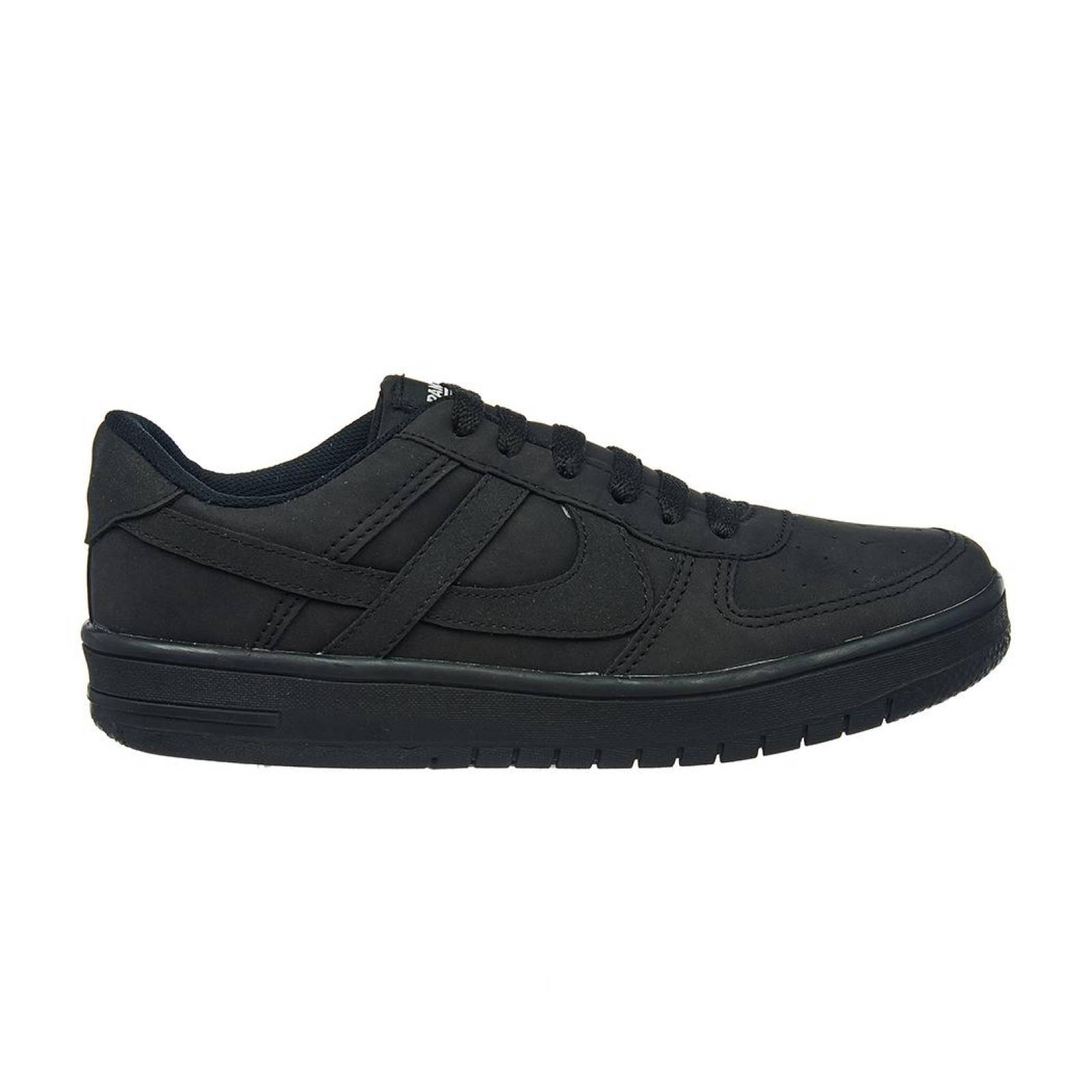 Tenis Panam Hombre Mujer Meztli Negro Juvenil Casual 