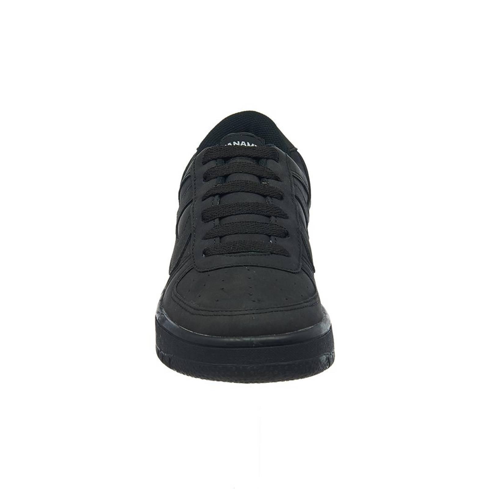 Tenis Panam Hombre Mujer Meztli Negro Juvenil Casual 