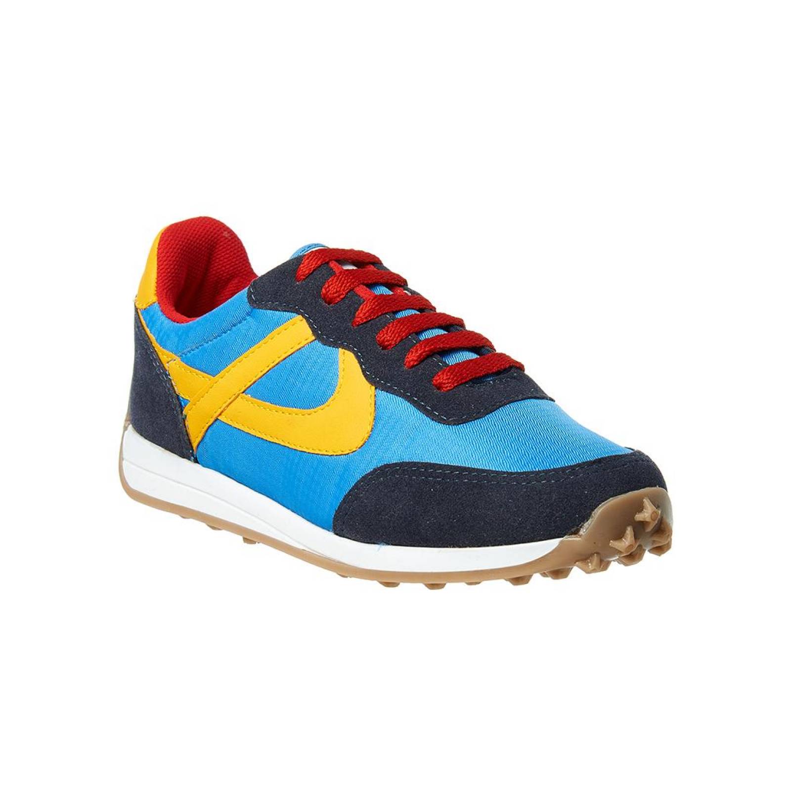 Tenis Panam Hombre Mujer Juvenil Textil Azul Colores Casual 
