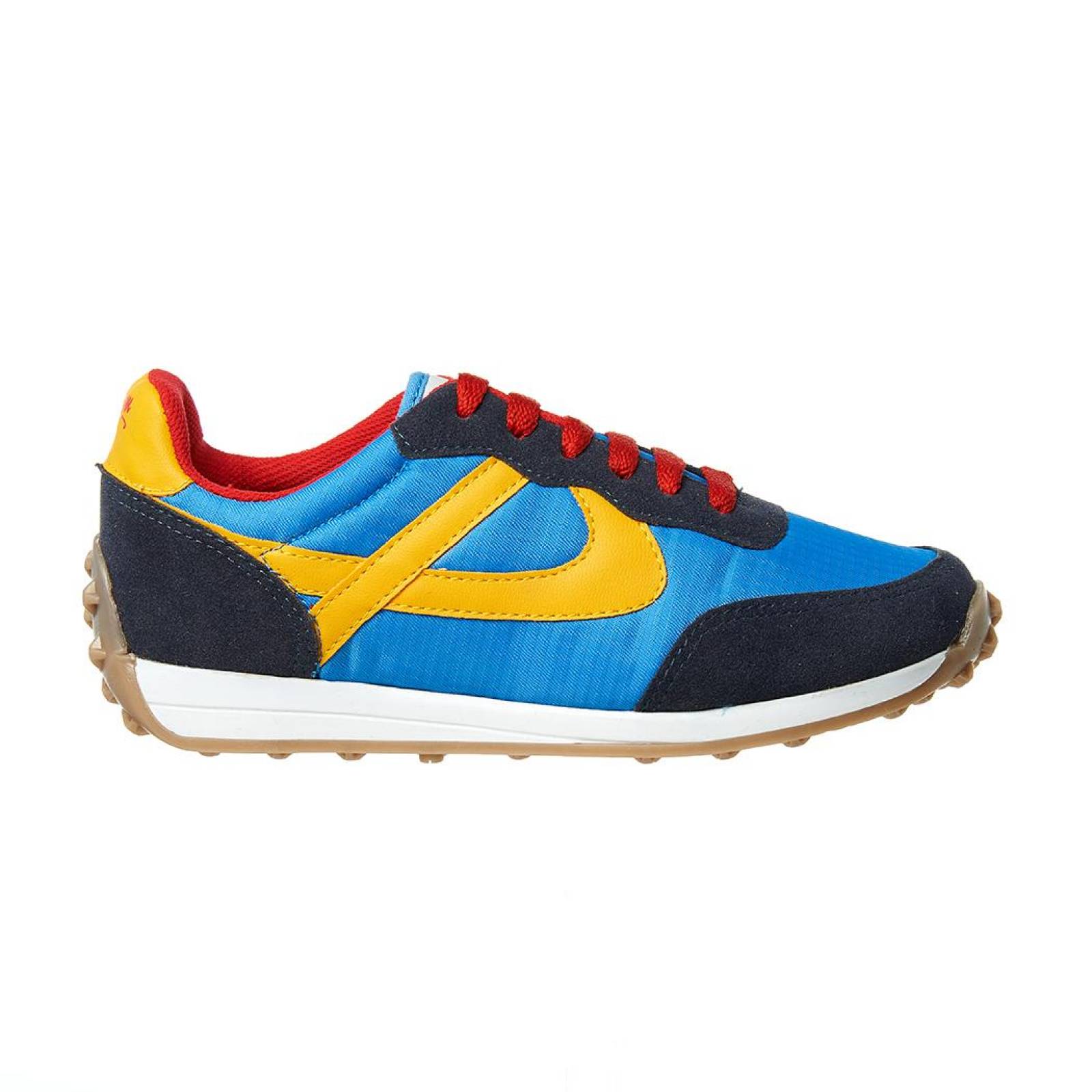 Tenis Panam Hombre Mujer Juvenil Textil Azul Colores Casual 