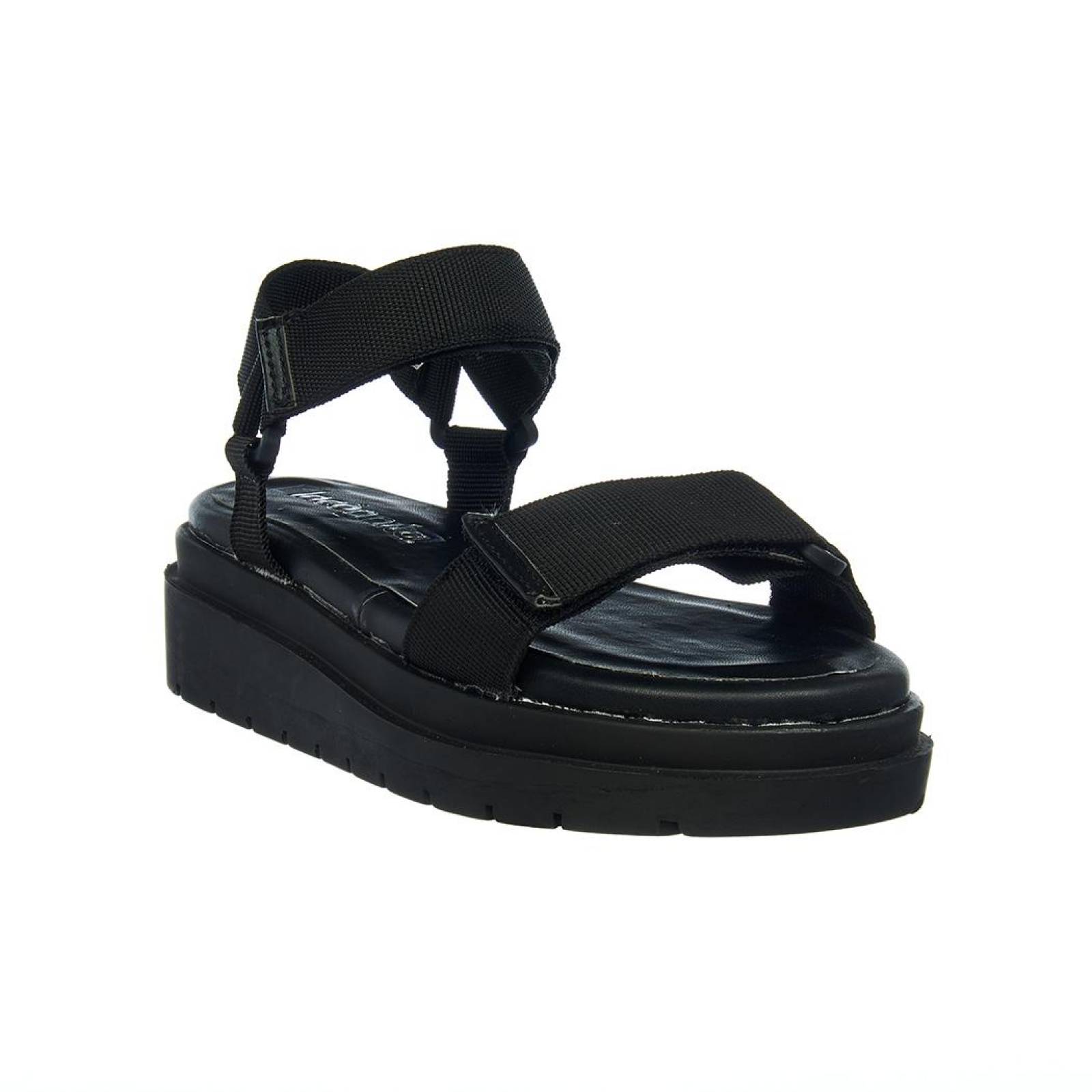 Sandalias Plataforma Moda Casual Juvenil Mujer Negro 
