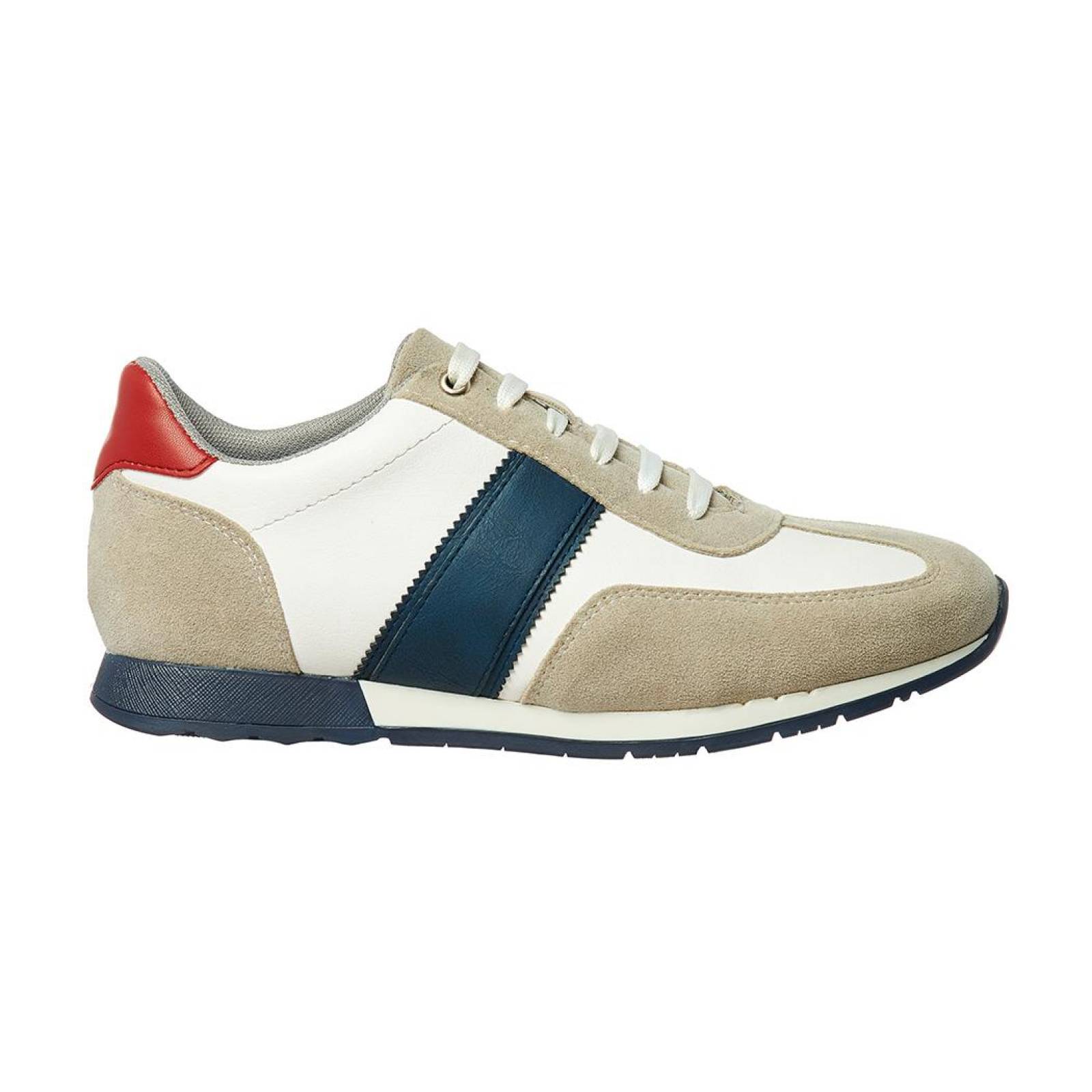 Tenis Hombre Juvenil Moda Urbano Casual Blanco Multicolor 