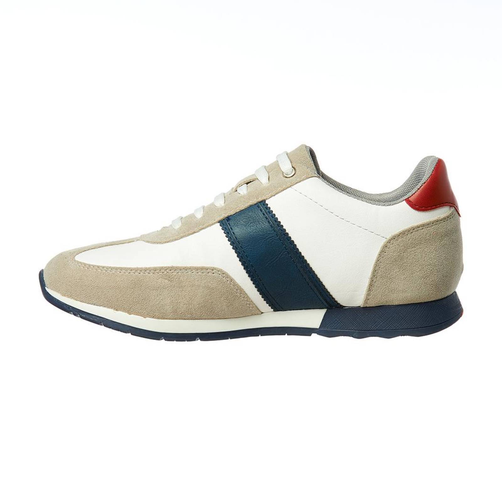 Tenis Hombre Juvenil Moda Urbano Casual Blanco Multicolor 