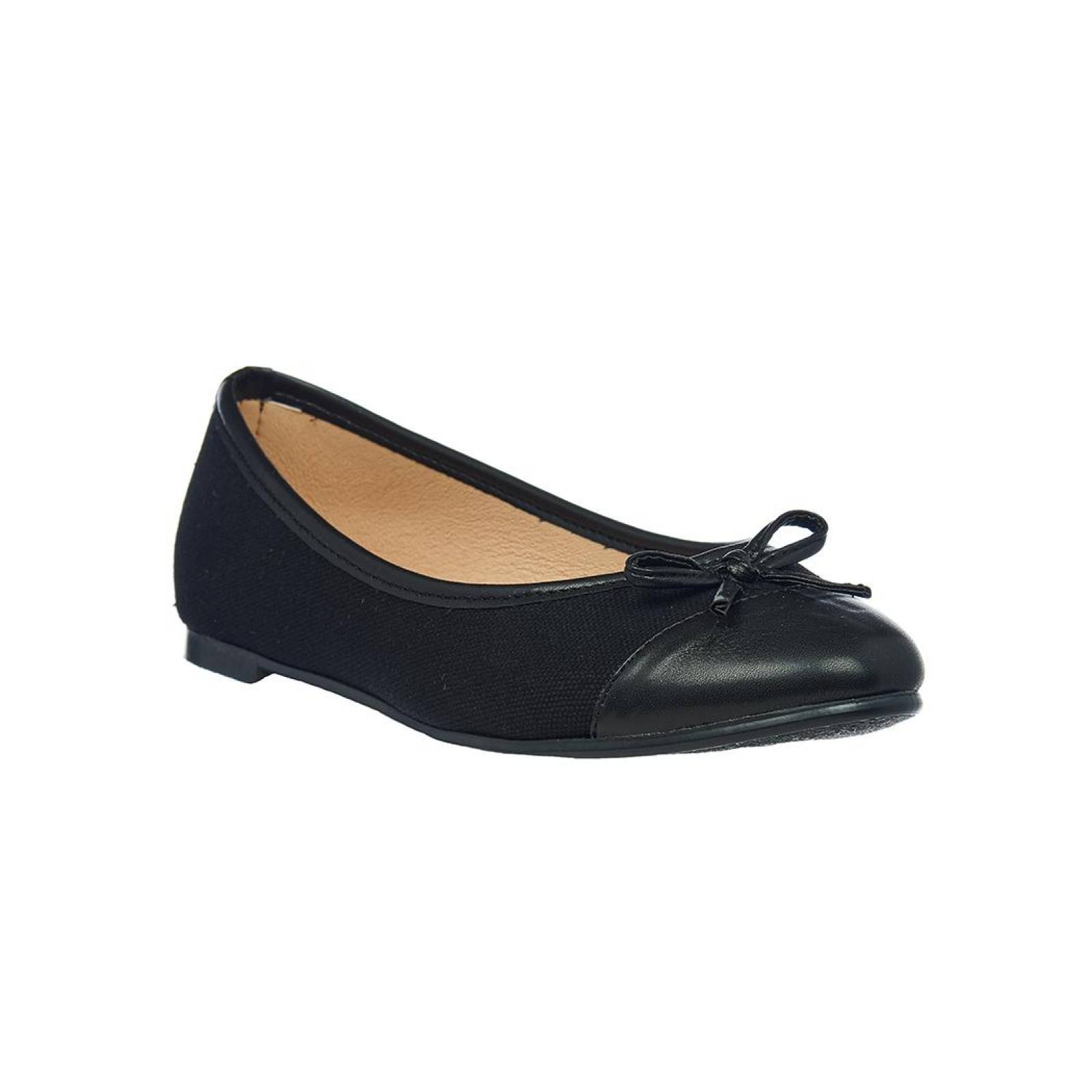 Zapato Mujer De Piso Flats Con Mo o C modos Negro