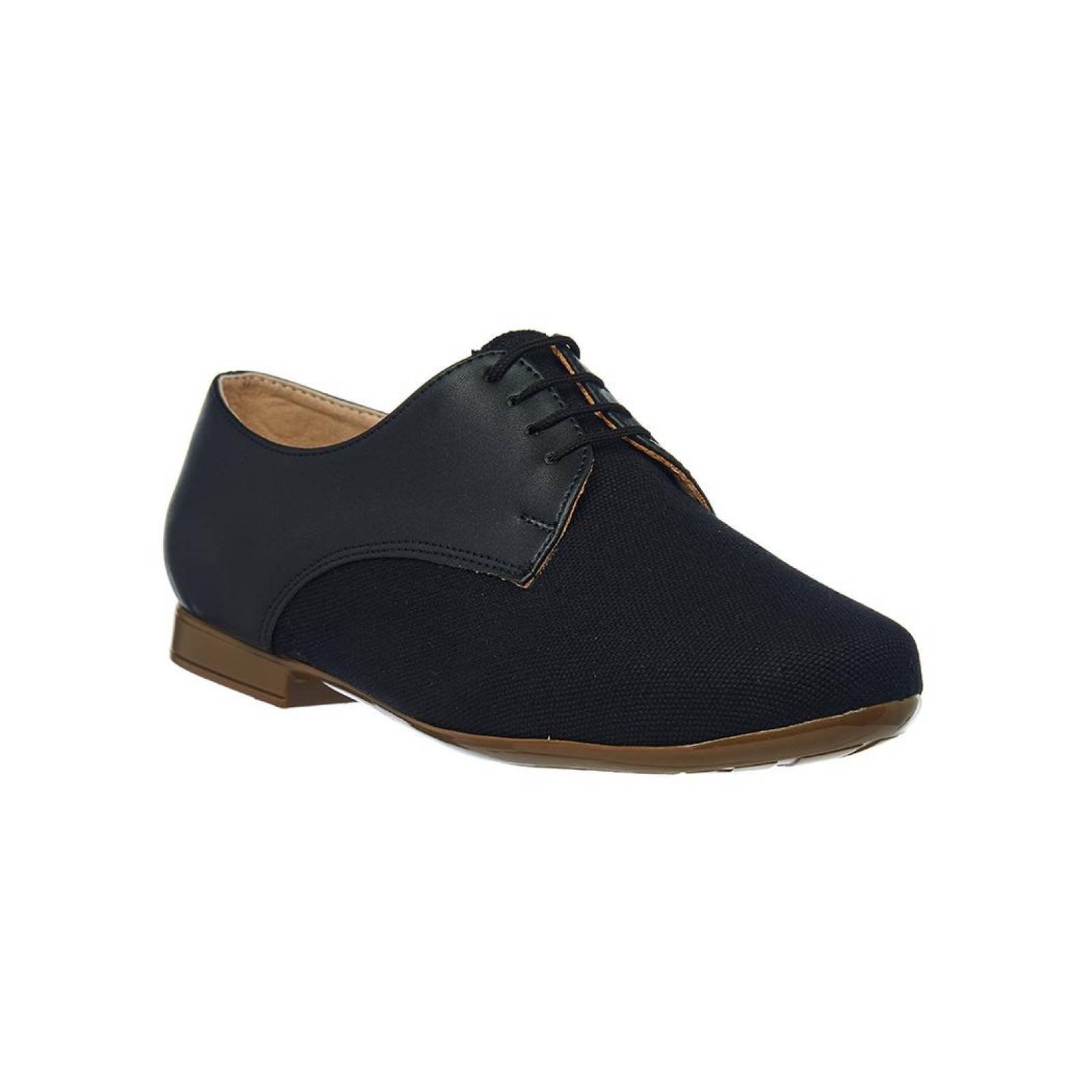Zapato Con Agujetas Para Mujer Casual Formal Negro Confort 