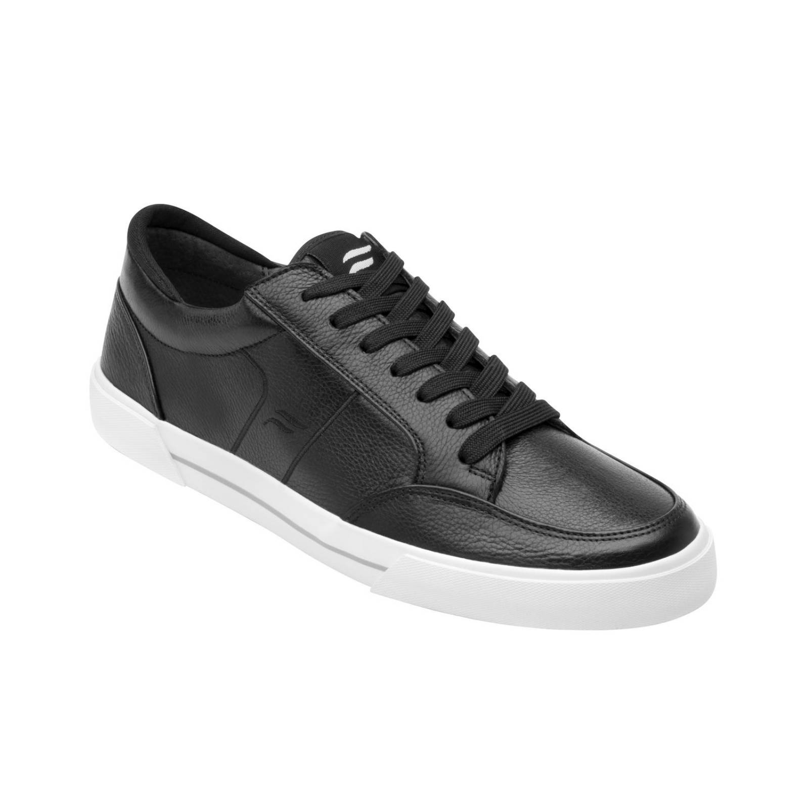 Tenis Sneaker Flexi Hombre Moda Urbana Casual Piel Negro