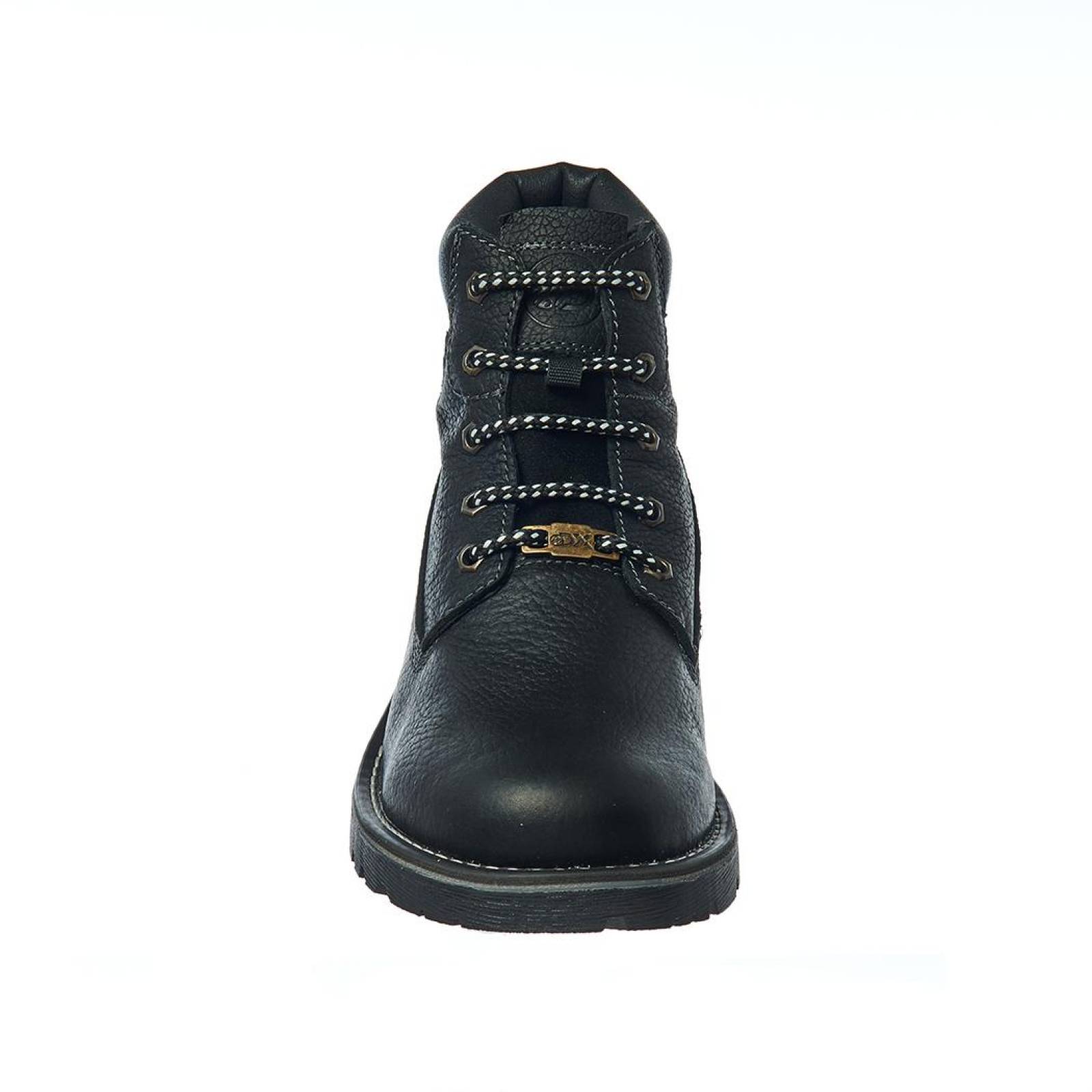 Botas Para Hombre Casual Básico Discovery Piel Negro Cómoda 