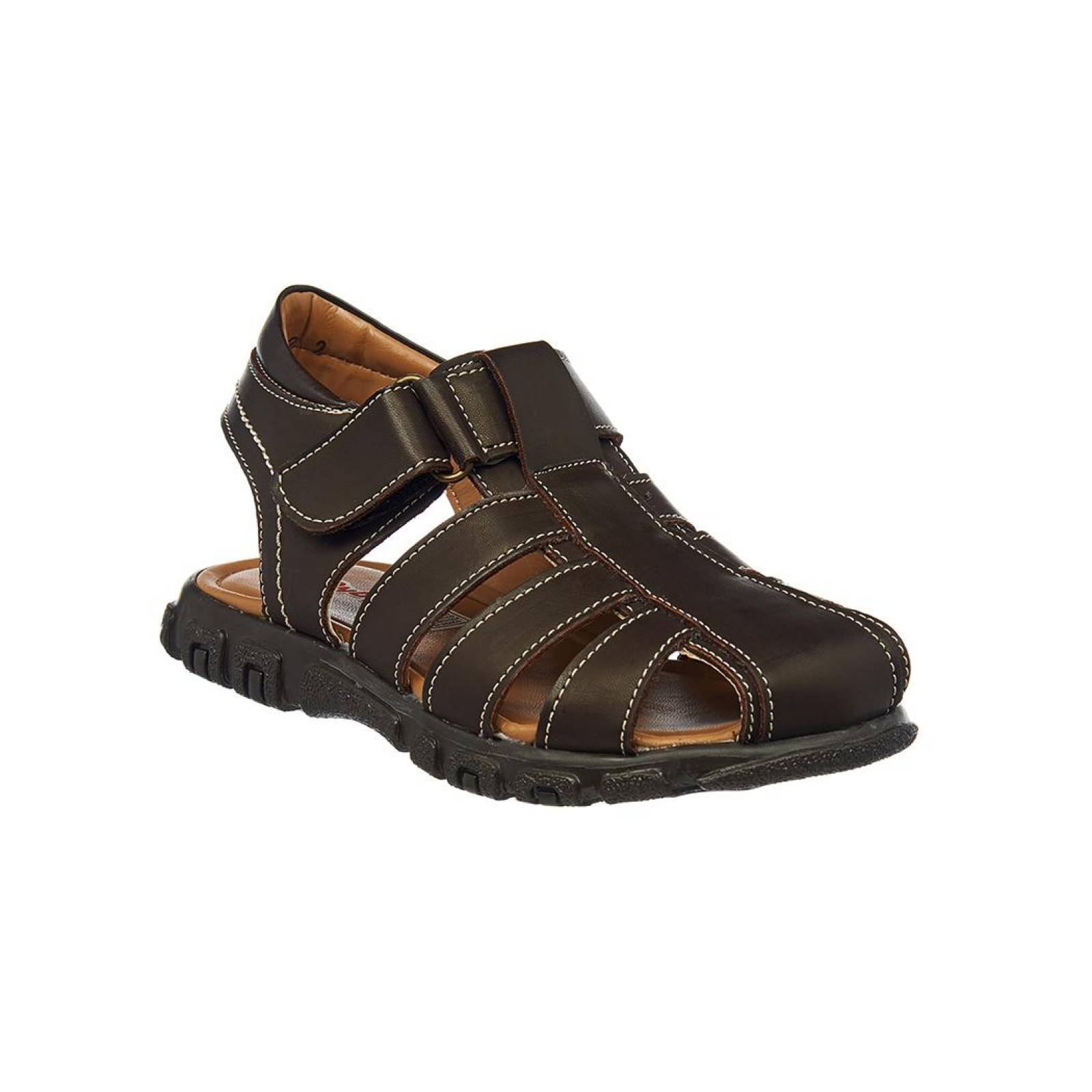 Sandalia Huarache Mujer Juvenil Moda Casual Tipo Piel Café 