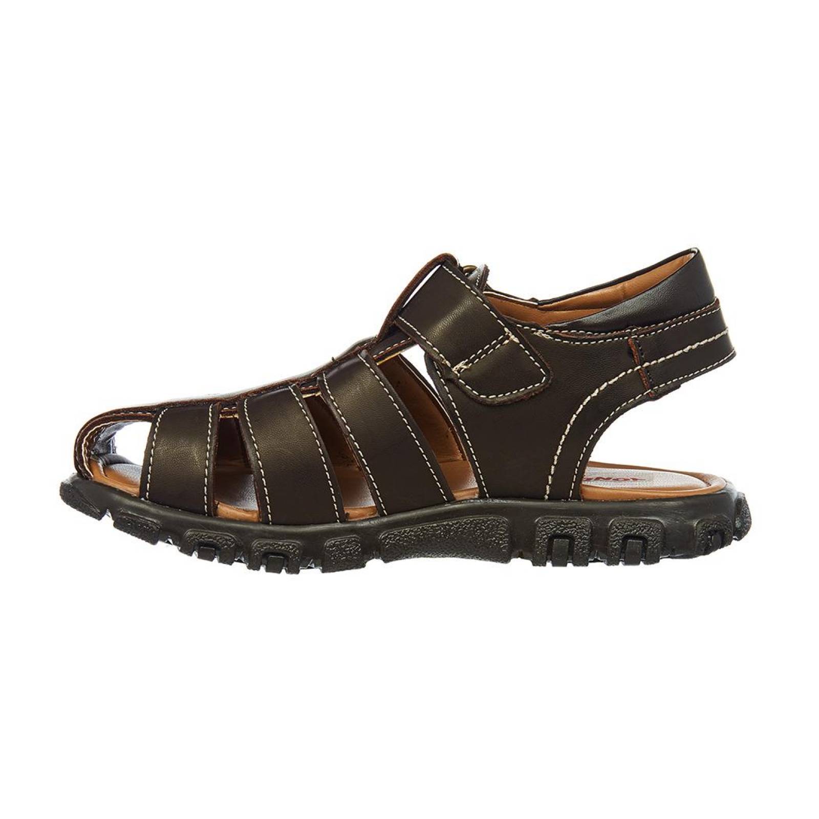 Sandalia Huarache Mujer Juvenil Moda Casual Tipo Piel Café 