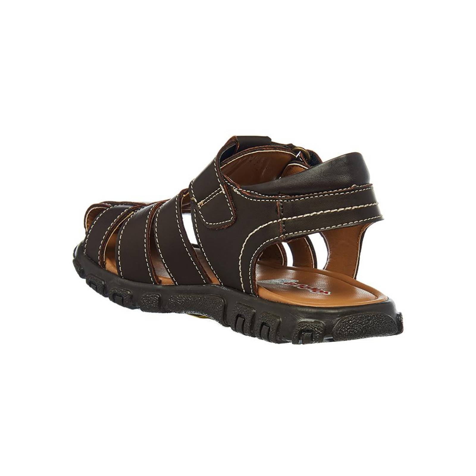 Sandalia Huarache Mujer Juvenil Moda Casual Tipo Piel Café 