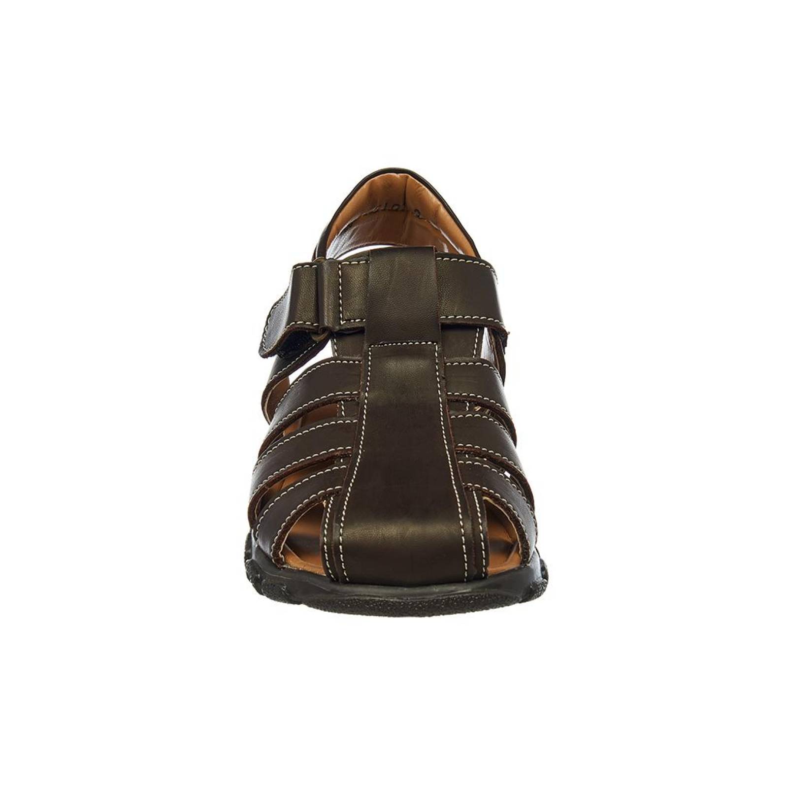 Sandalia Huarache Mujer Juvenil Moda Casual Tipo Piel Café 