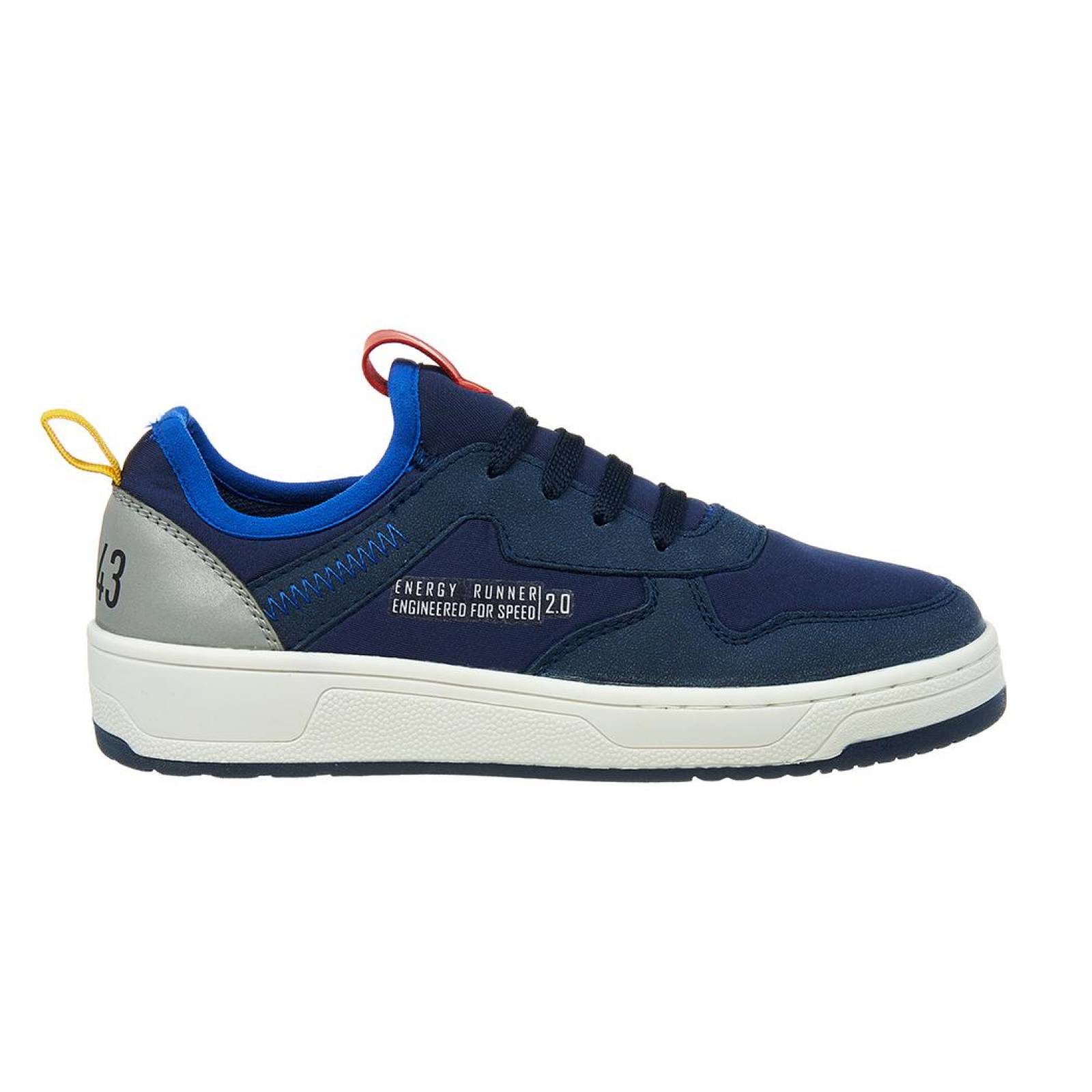 Tenis Sport Roddyck Niño Kids Moda Urbana Textil Azul Marino 