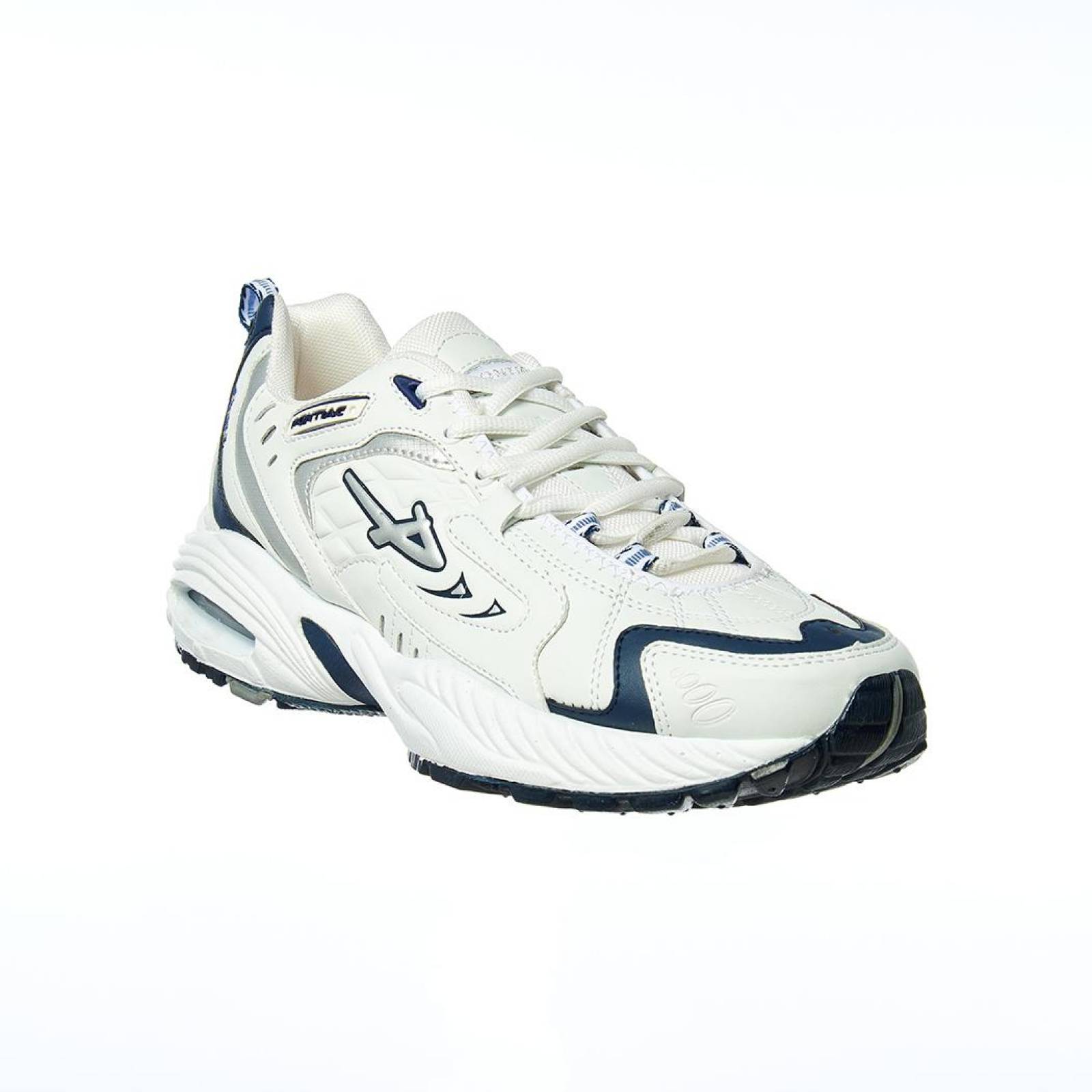 Tenis Deportivos Casuales Tipo Piel Blanco Hombre Ligeros 