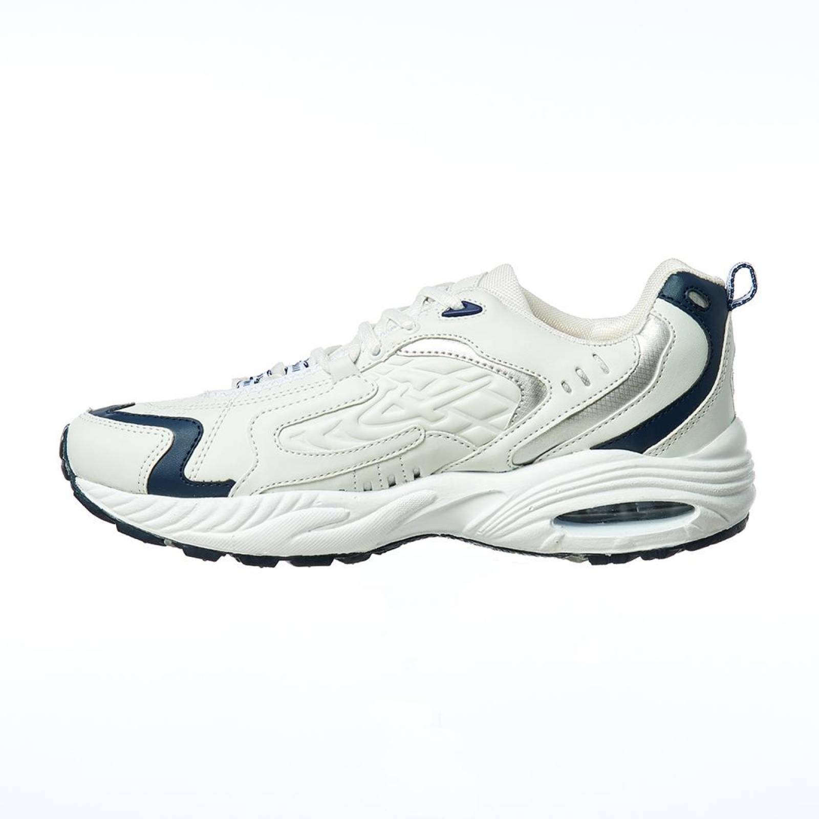 Tenis Deportivos Casuales Tipo Piel Blanco Hombre Ligeros 