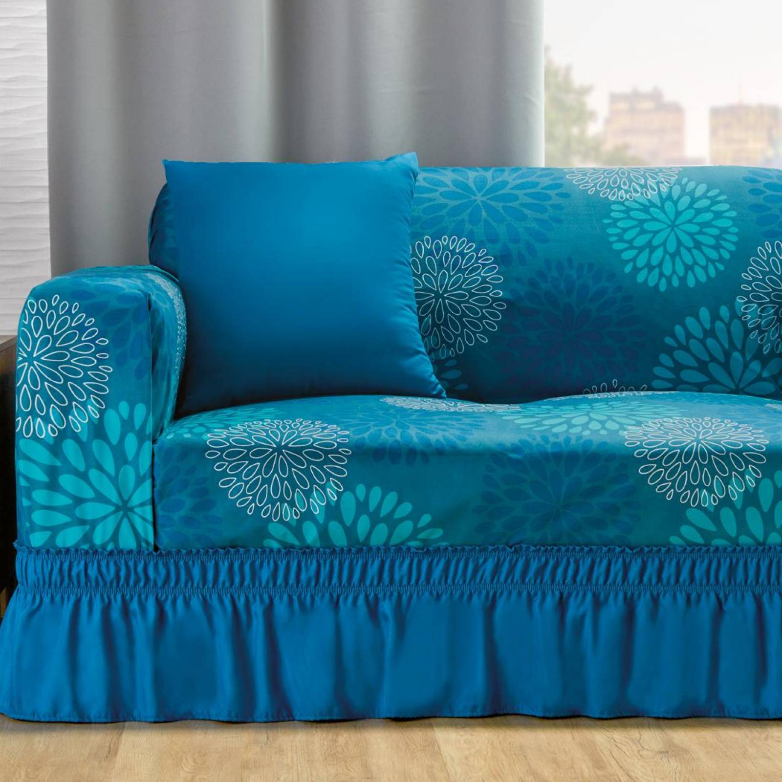 Juego de Cojines Decorativos Elefantito Azul Arezzo 2 piezas 