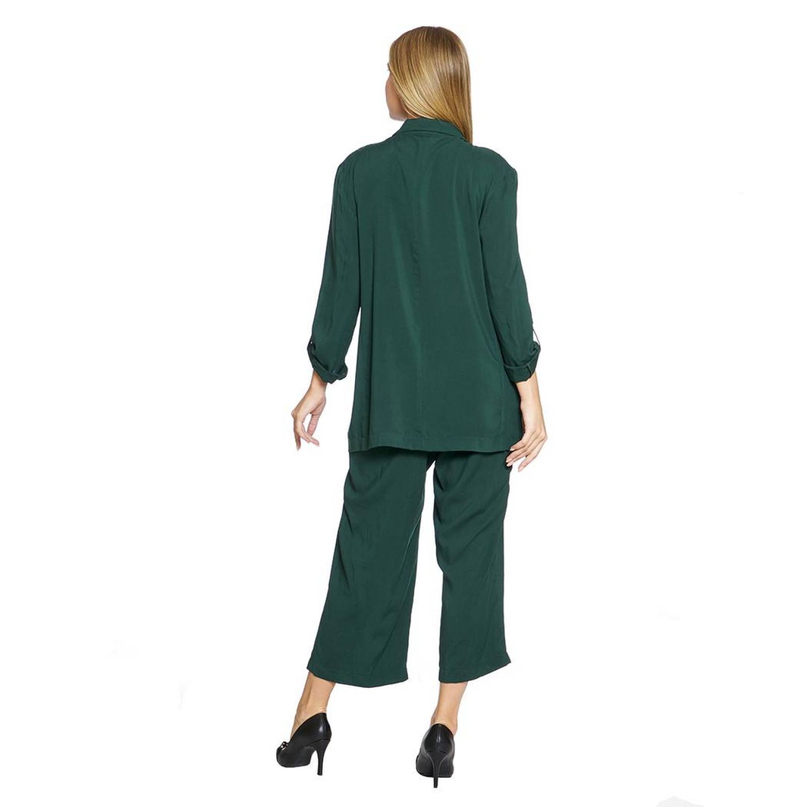 Saco Oversize Para Mujer Manga Ajustable Moda Casual Formal Color Verde 550389